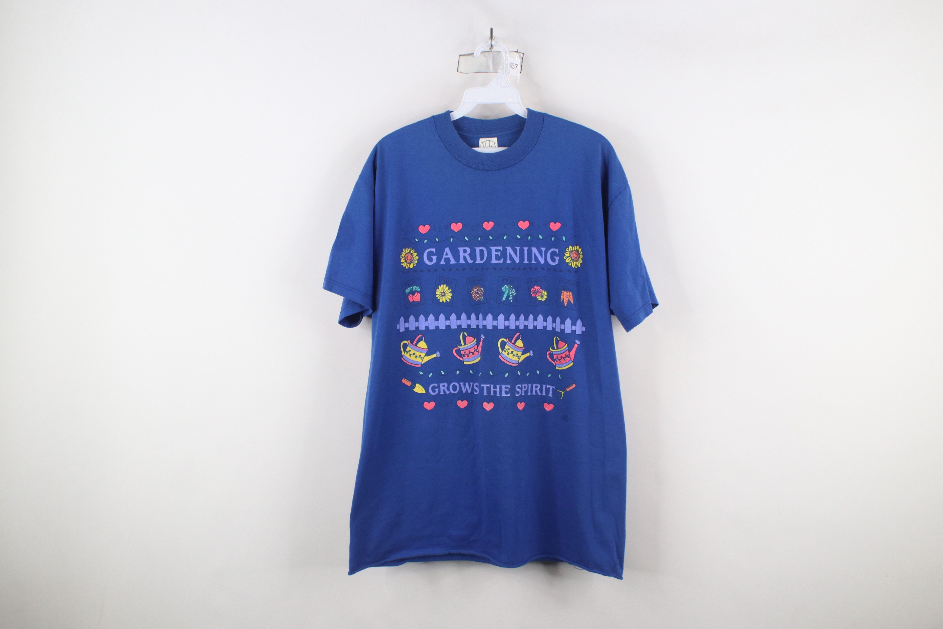 Vintage Vintage 90s Streetwear Gardening Nature Country T-Shirt USA Size L / US 10 / IT 46 - 1 Thumbnail