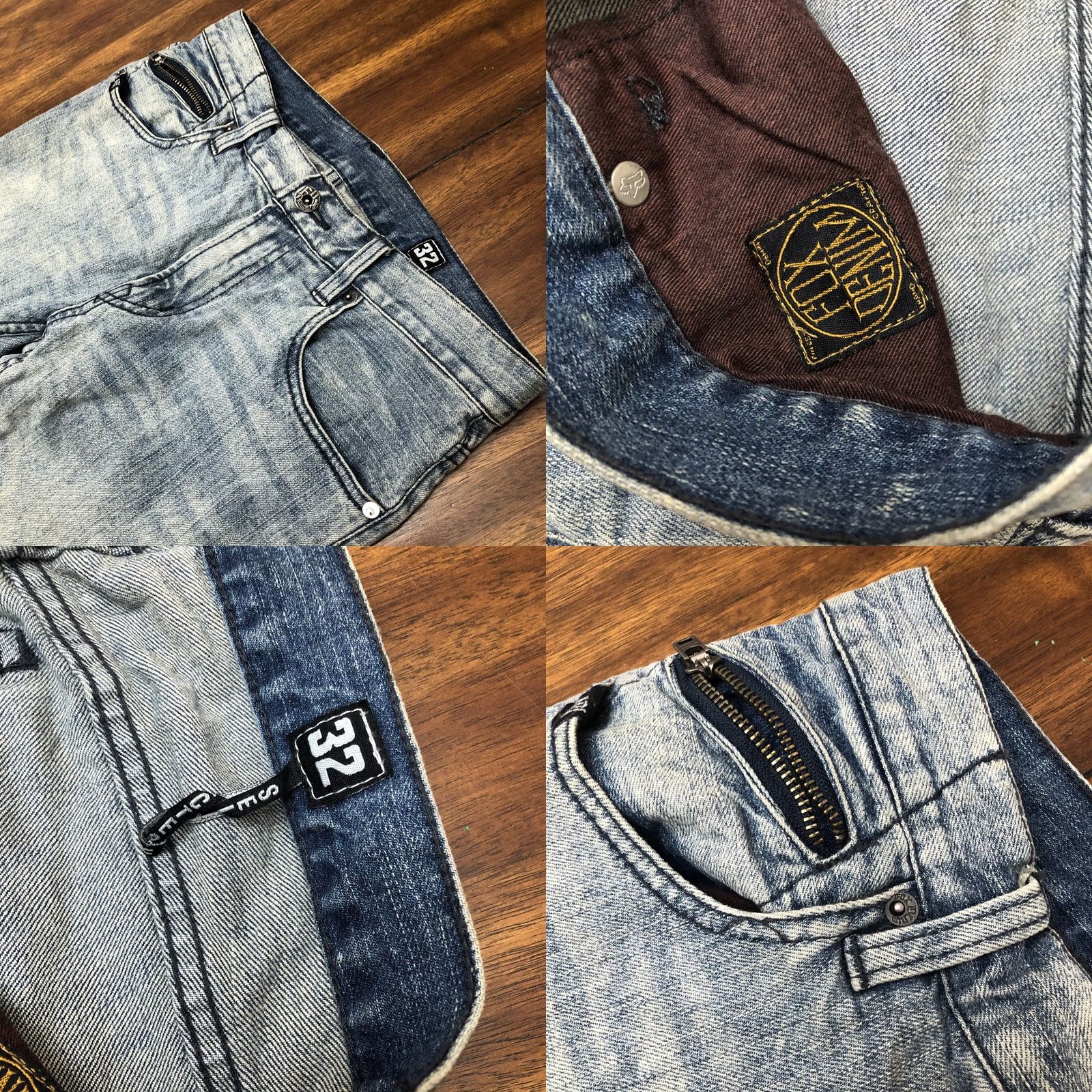 Fox Racing Fox Denim Jeans Regular Straight Leg 30x30 Blue Light Wash Fox Racing Mens Womens Size 30" / US 8 / IT 44 - 8 Thumbnail