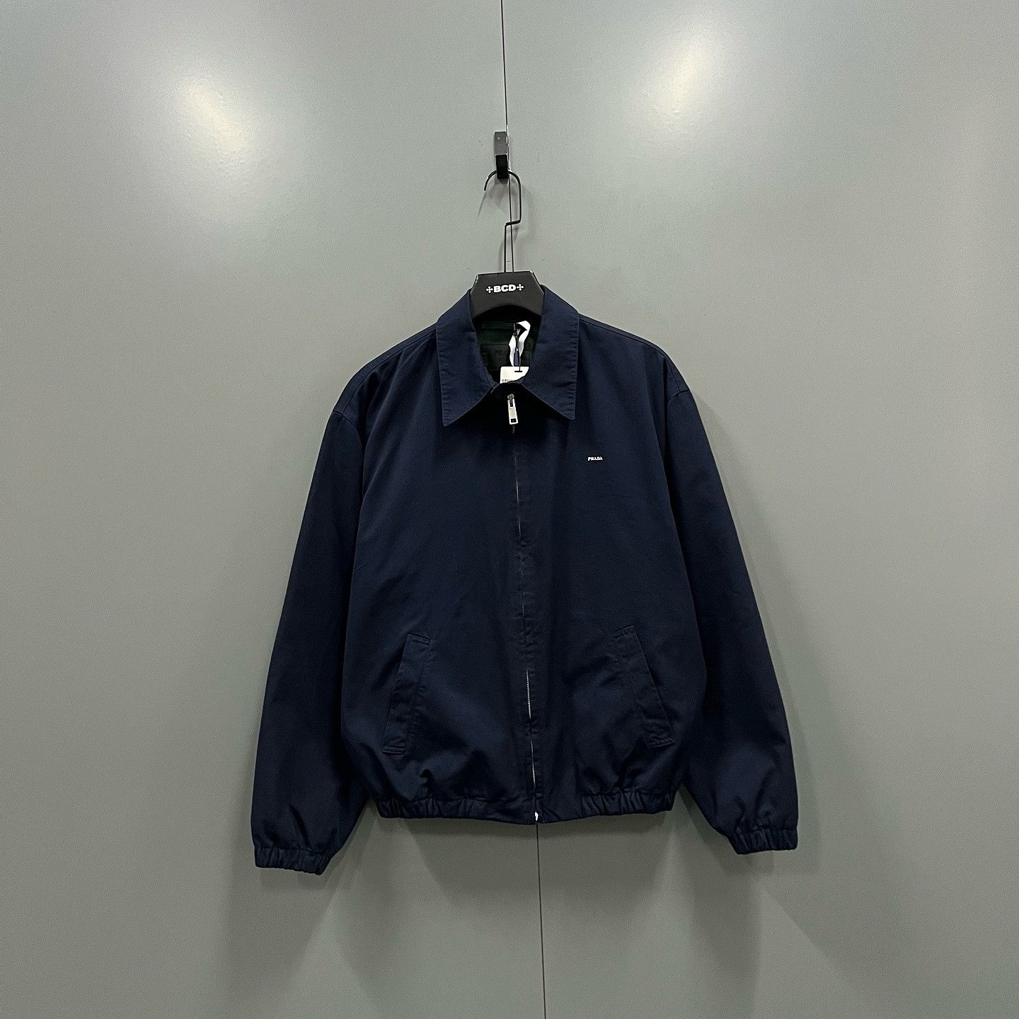 Prada Prada Logo Cotton Zip-Up Jacket Size 44 Size US S / EU 44-46 / 1 - 1 Thumbnail