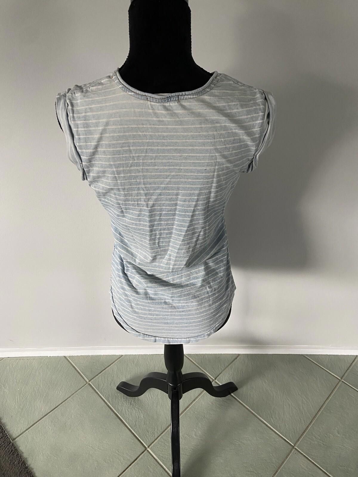 Rusty RUSTY T-shirt Womens Blue & White Striped - Size 8 Size S / US 4 / IT 40 - 6 Thumbnail
