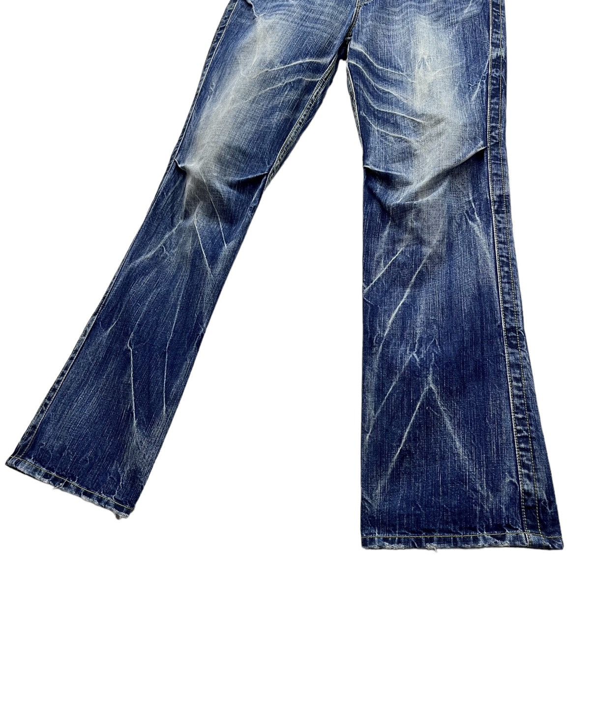 Onia VTG FLARE🔥ONIARAI Clawmark Whisker Distressed Blue Denim Size US 32 / EU 48 - 10 Thumbnail