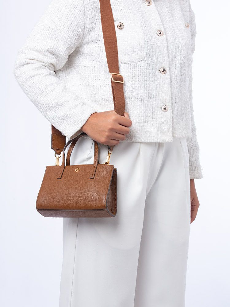 Tory Burch o1srvl11e0126 Size: OS / Blake Mini Tote Bag in Brown Size ONE SIZE - 3 Thumbnail
