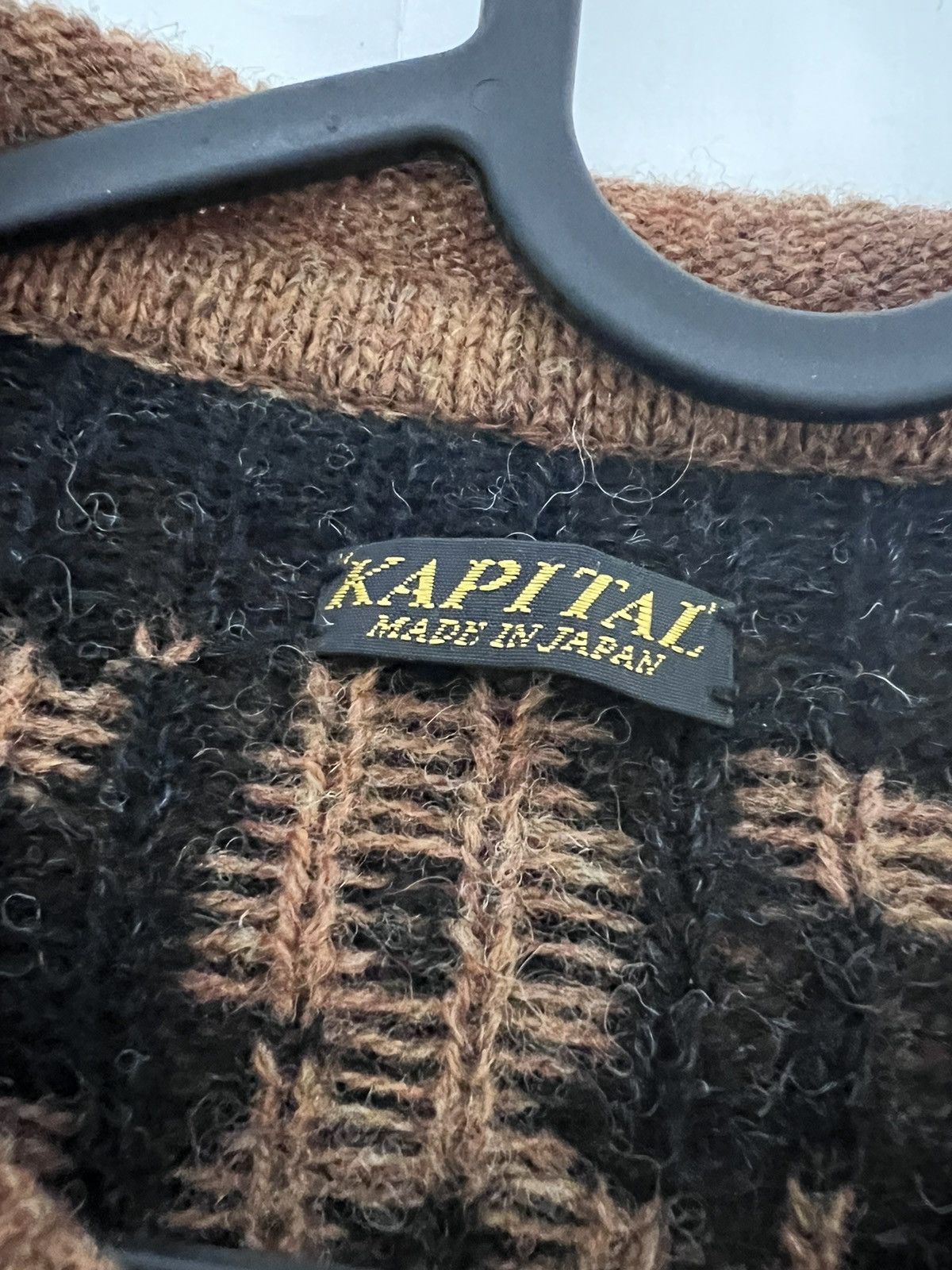 Kapital Kapital tiger wool knitwear crew sweater Size US L / EU 52-54 / 3 - 3 Thumbnail