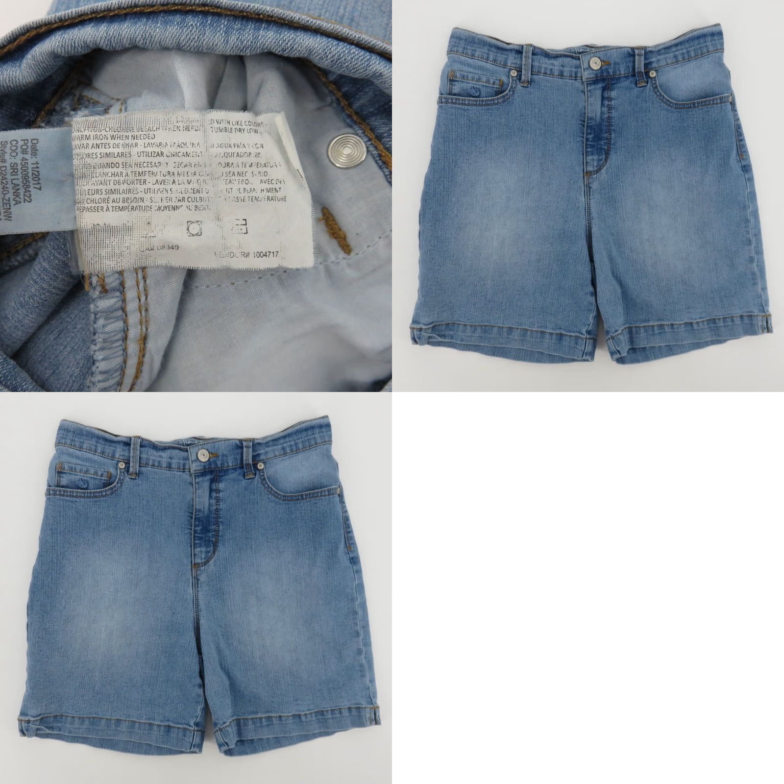 Gloria Vanderbilt Gloria Vanderbilt Amanda All Around Slimming Blue Denim Jean Shorts Women 4 Bermuda Jeans 5-Pocket Design Size 27" / US 4 / IT 40 - 8 Thumbnail