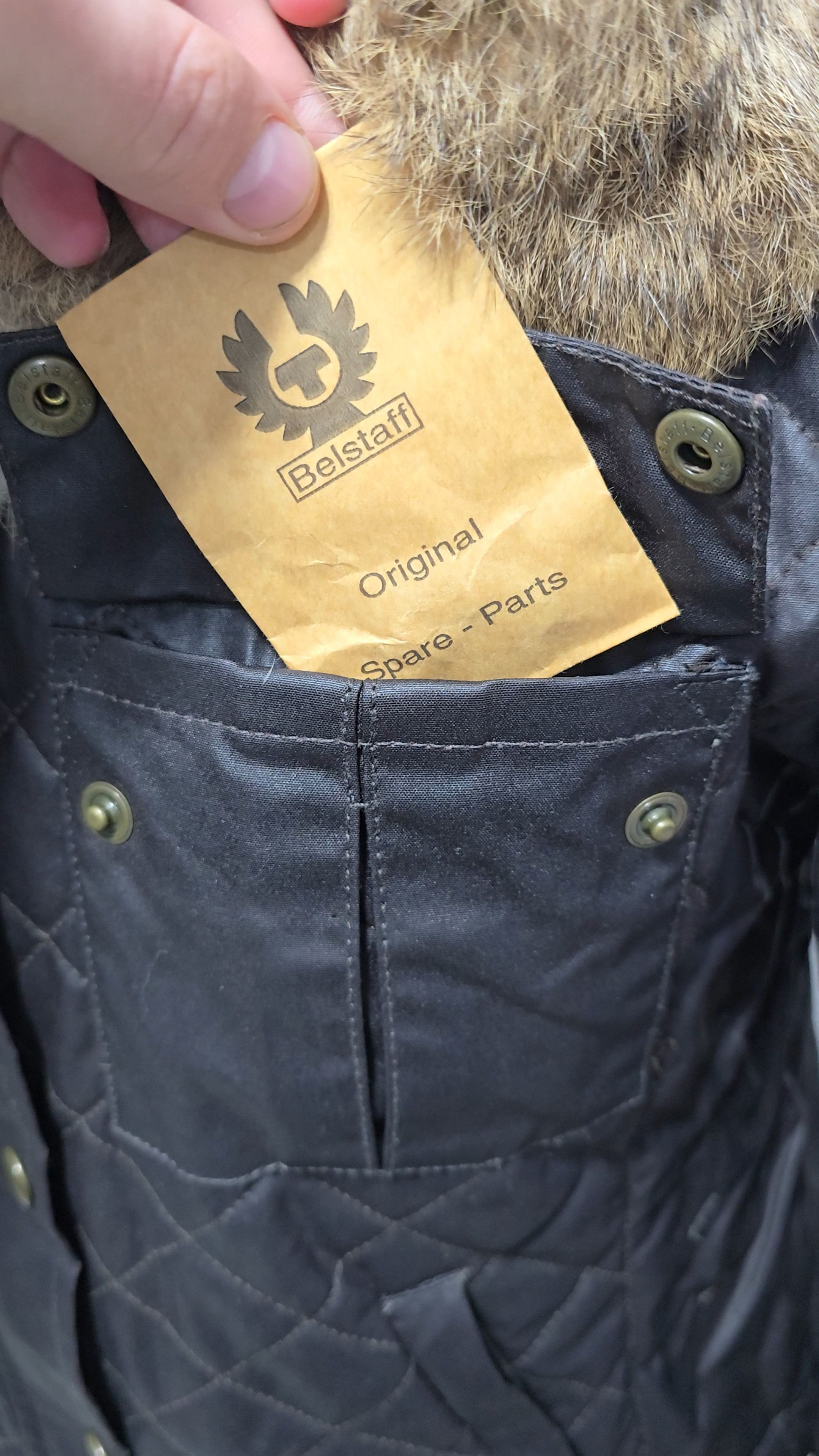 Belstaff Belstaff Gold Label quilted jacket ,wax cotton rabbit fur Size M / US 6-8 / IT 42-44 - 17 Thumbnail