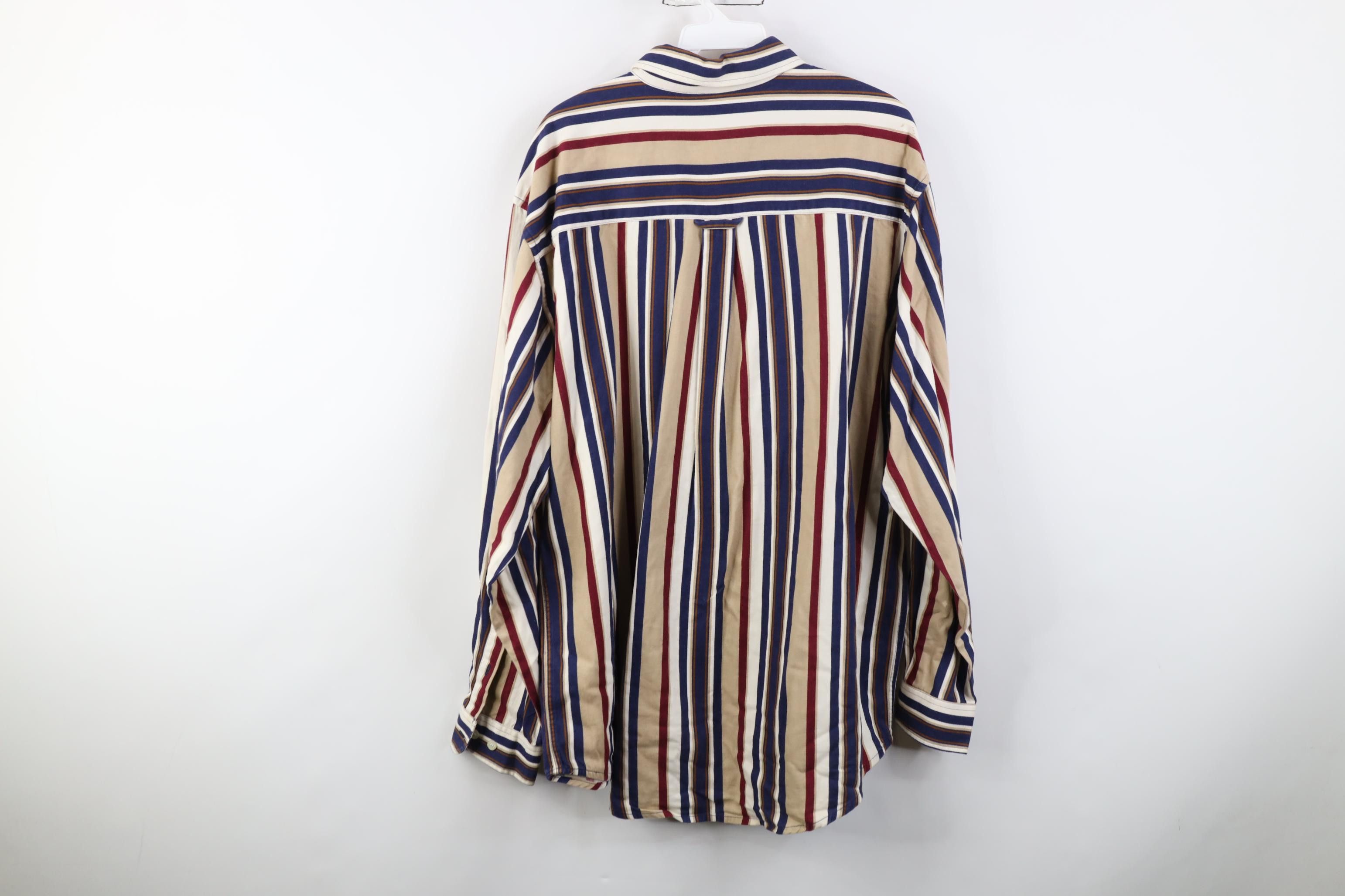 Vintage Vintage 90s Streetwear Block Collared Button Down Shirt Size US L / EU 52-54 / 3 - 10 Thumbnail