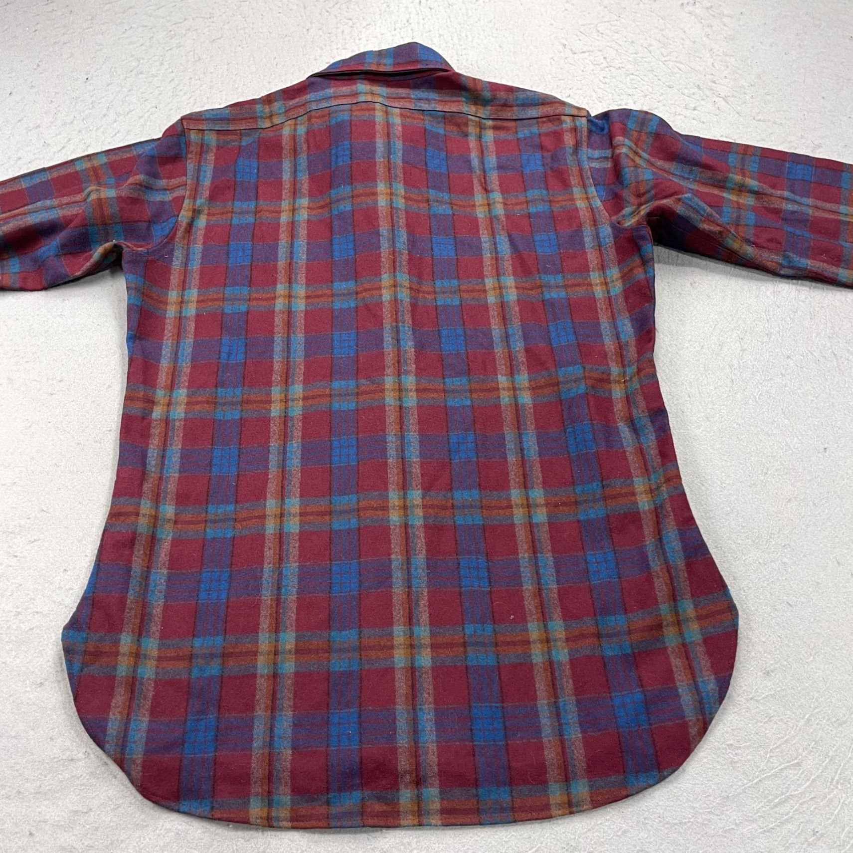 Pendleton VINTAGE Pendleton Shirt Mens M Red Plaid Wool Flannel Button-Up 70s USA 100% Virgin Wool Pockets Long Sleeve Button-Up Mens Size US M / EU 48-50 / 2 - 5 Thumbnail