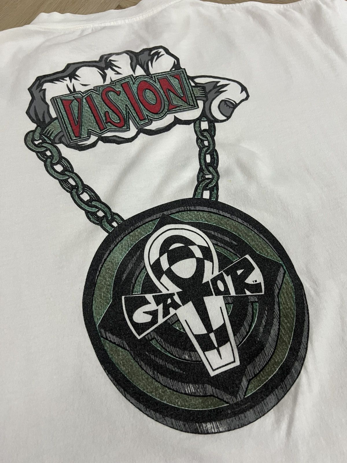 Vintage × Vision Streetwear Vintage Vision Streetwear RARE 90s Shirt Size US XL / EU 56 / 4 - 2 Thumbnail