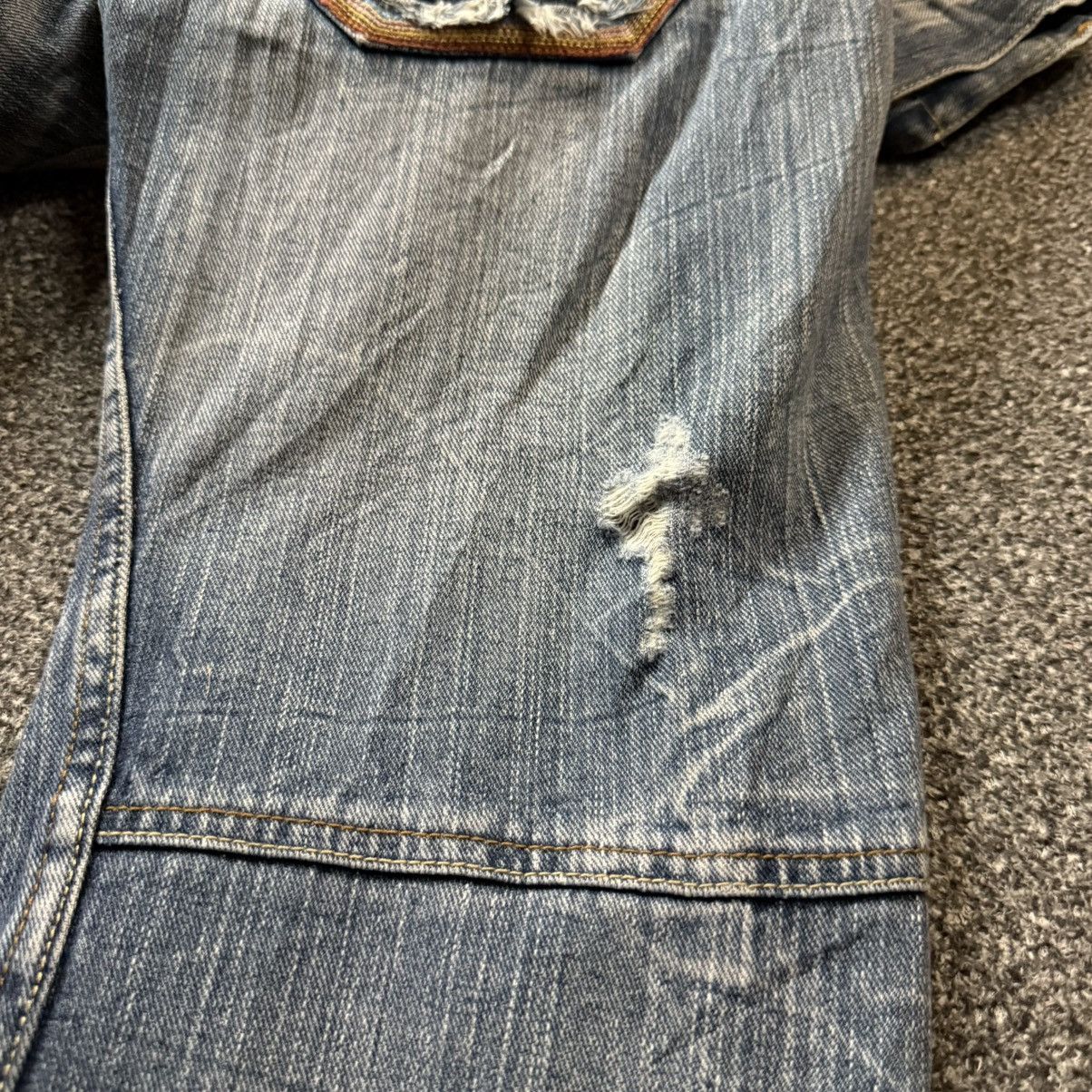 If Six Was Nine 🇯🇵🔥 Y2k Japanese Seditionaries Double Waist Ripped Denim Size US 31 - 7 Thumbnail