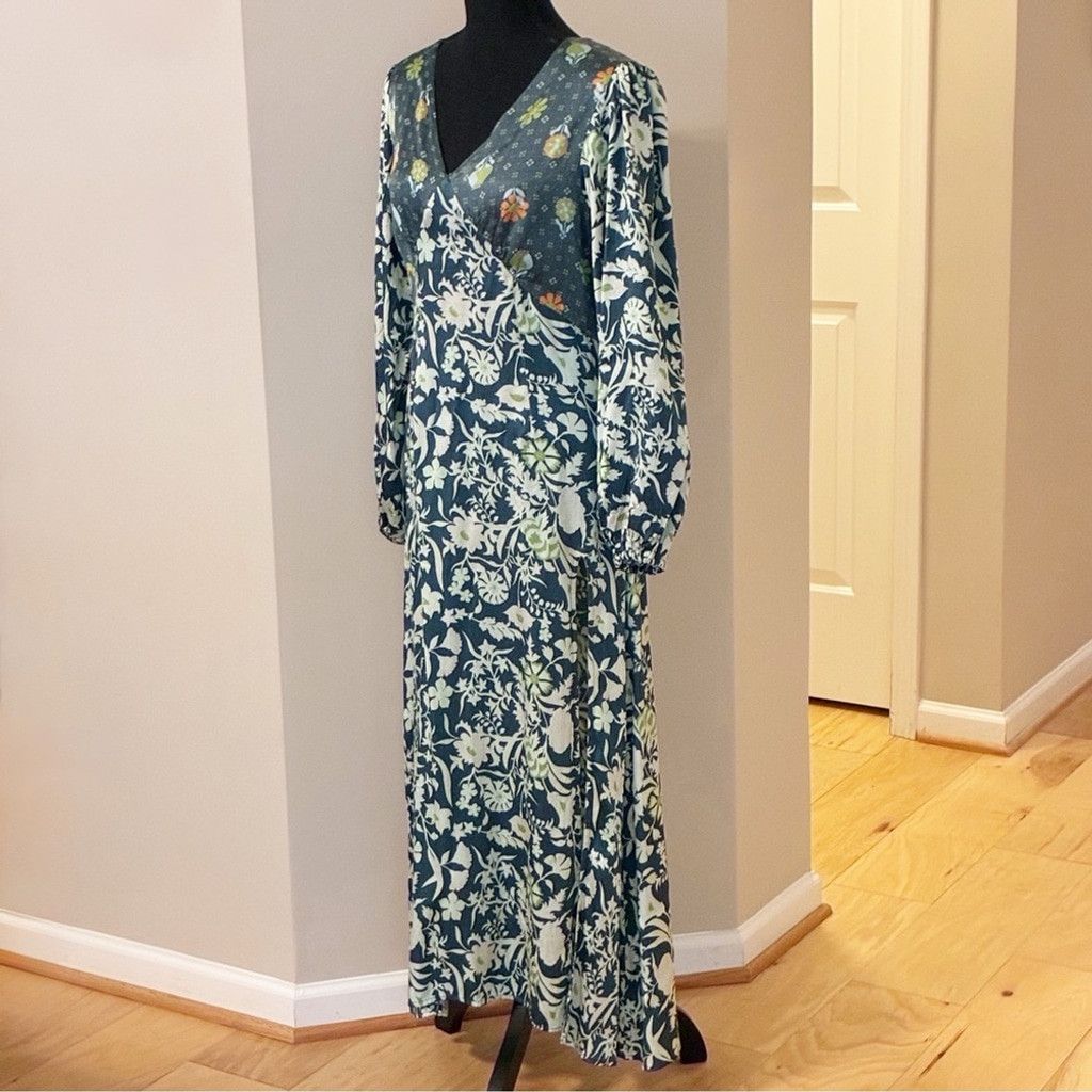 Other Damson Madder bohemian floral maxi dress side slit.Size 10US Size L / US 10 / IT 46 - 6 Thumbnail
