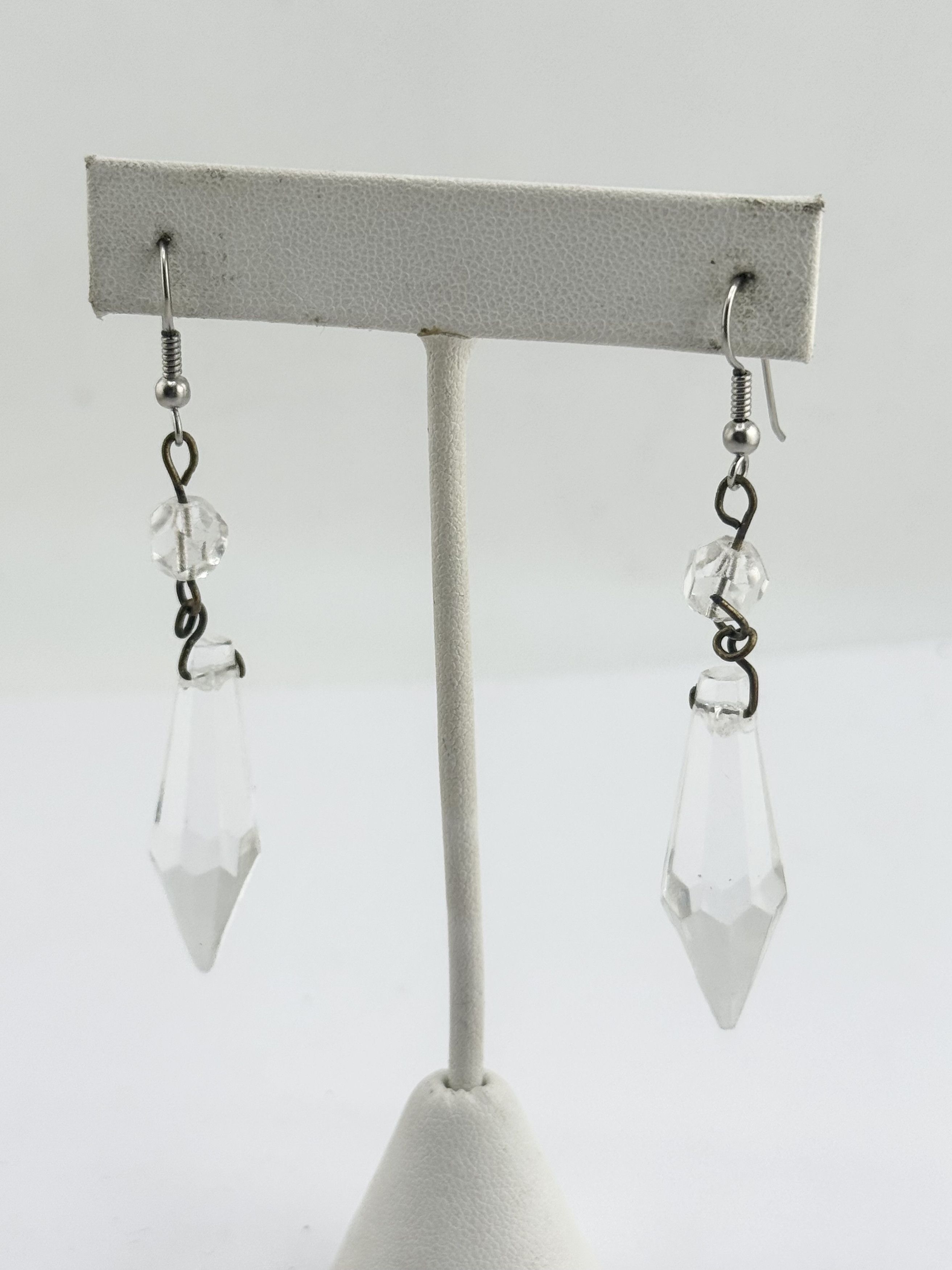 Vintage Vintage crystal drop dangle earrings Size ONE SIZE - 1 Thumbnail