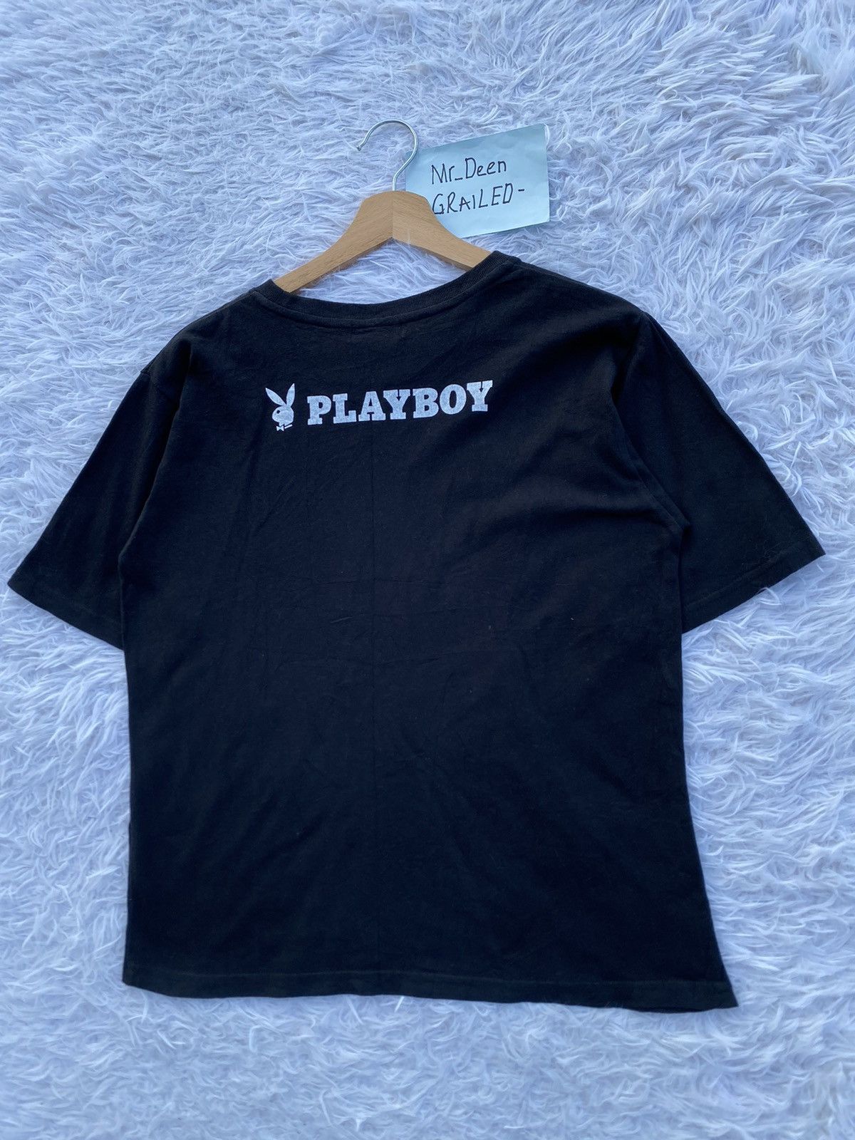 Playboy Rare PLAYBOY MAGAZINE COVER BLACK T-SHIRT Size US M / EU 48-50 / 2 - 15 Thumbnail