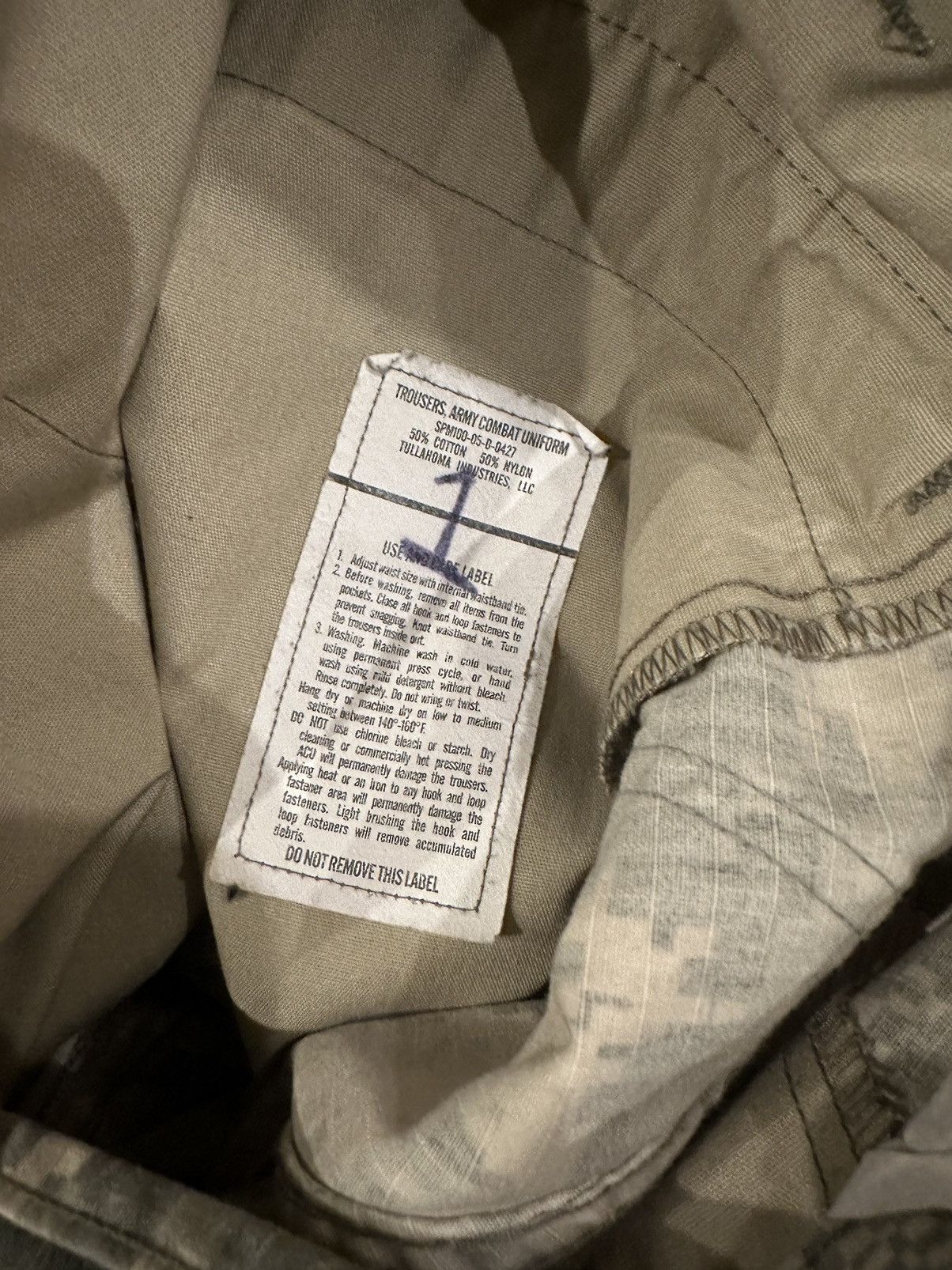 Vintage Authentic Military Camo Pants Size US 34 / EU 50 - 5 Thumbnail