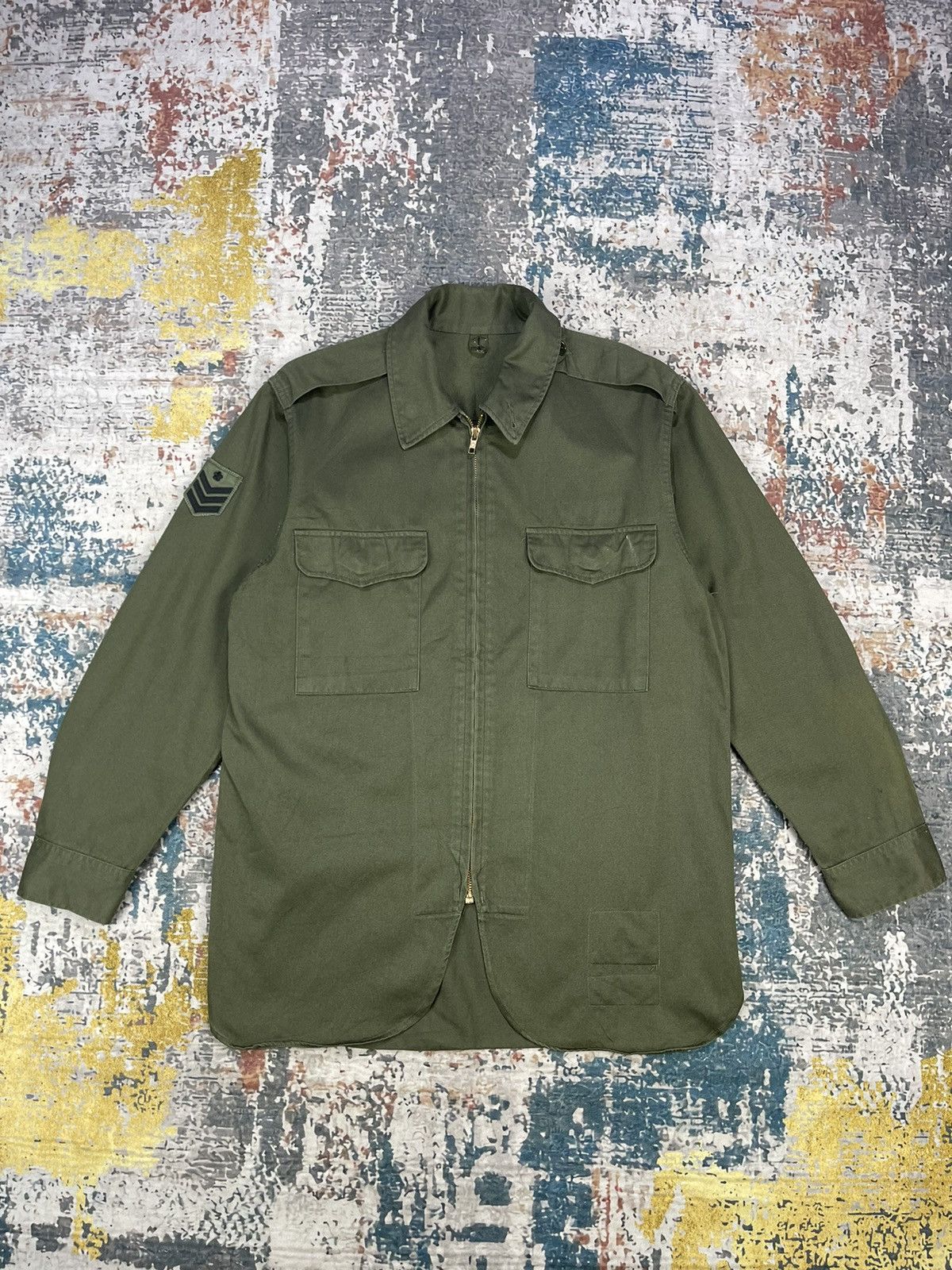 Vintage Vtg 1986 Military No.2 Top Work Clothes Army Jackets Size US S / EU 44-46 / 1 - 1 Thumbnail