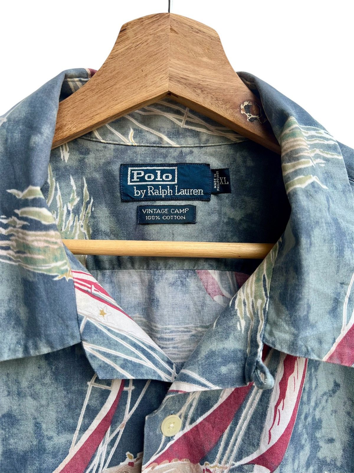 Polo Ralph Lauren VINTAGE POLO RALPH LAUREN CAMP SAILING SHIP MEN SHIRT Size US XL / EU 56 / 4 - 3 Thumbnail