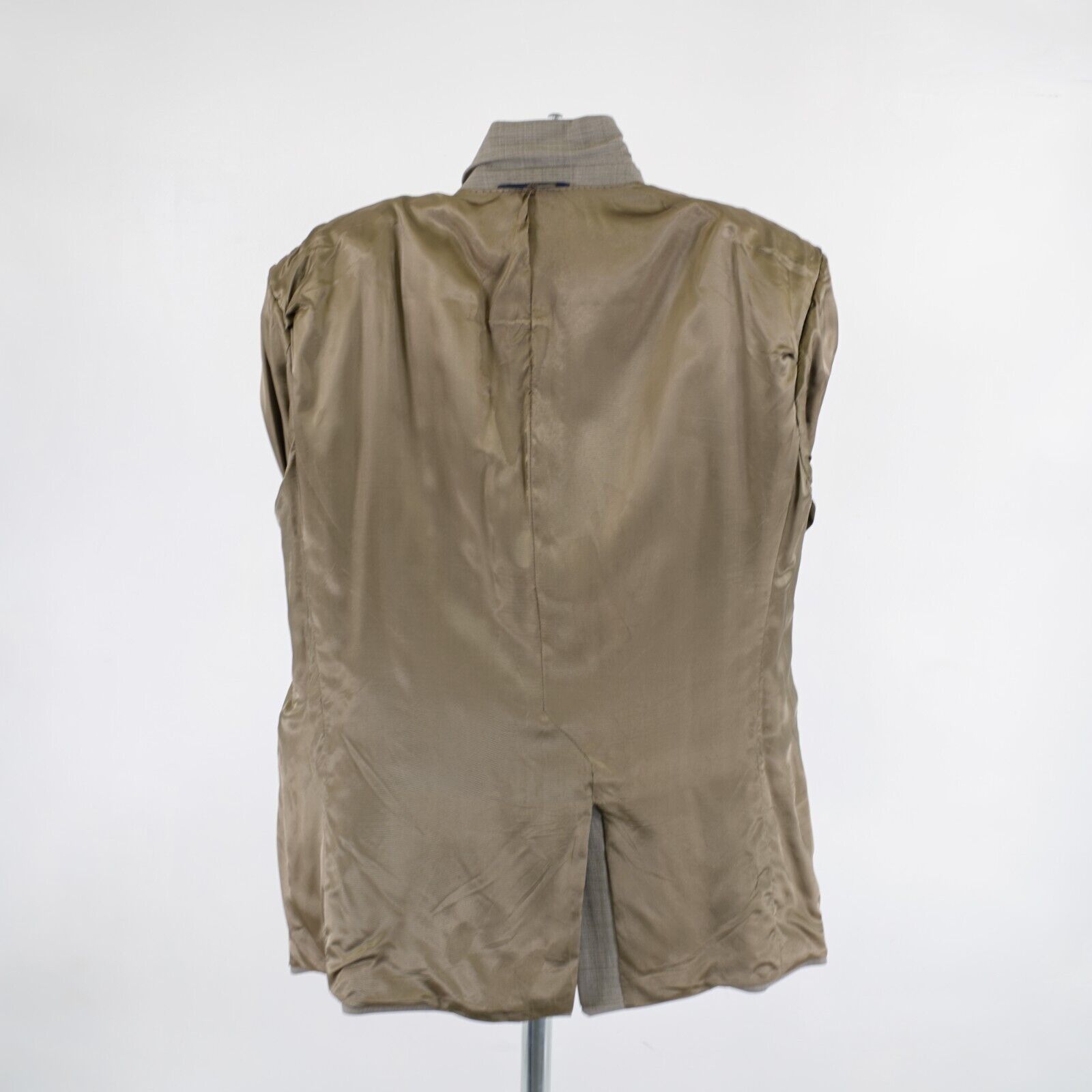 Brooks Brothers DAMAGED Brooks Brothers 346 Stretch Wool Beige Sharkskin 44R Size 44R - 14 Thumbnail