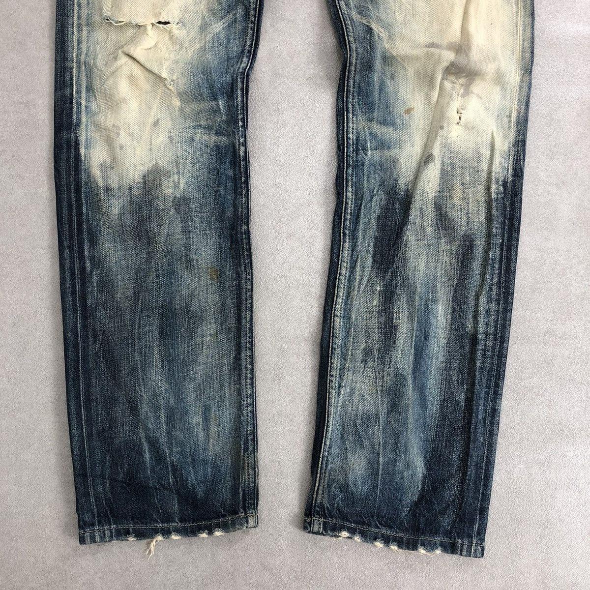 Diesel × If Six Was Nine × Le Grande Bleu (L.G.B.) 🇮🇹 2000s Diesel Industry Koolter Distressed Faded Jeans Size US 29 - 8 Thumbnail