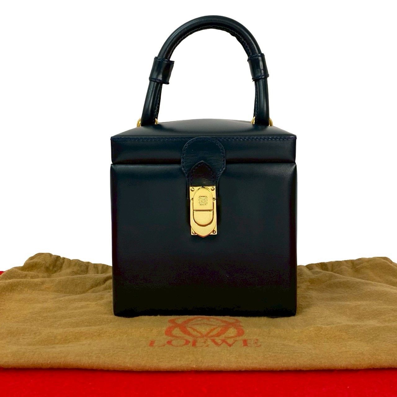 Loewe Loewe Loewe Anagram Calf Leather Handbag Leather Vanity Bag DUTY FREE for USA Size ONE SIZE - 1 Thumbnail