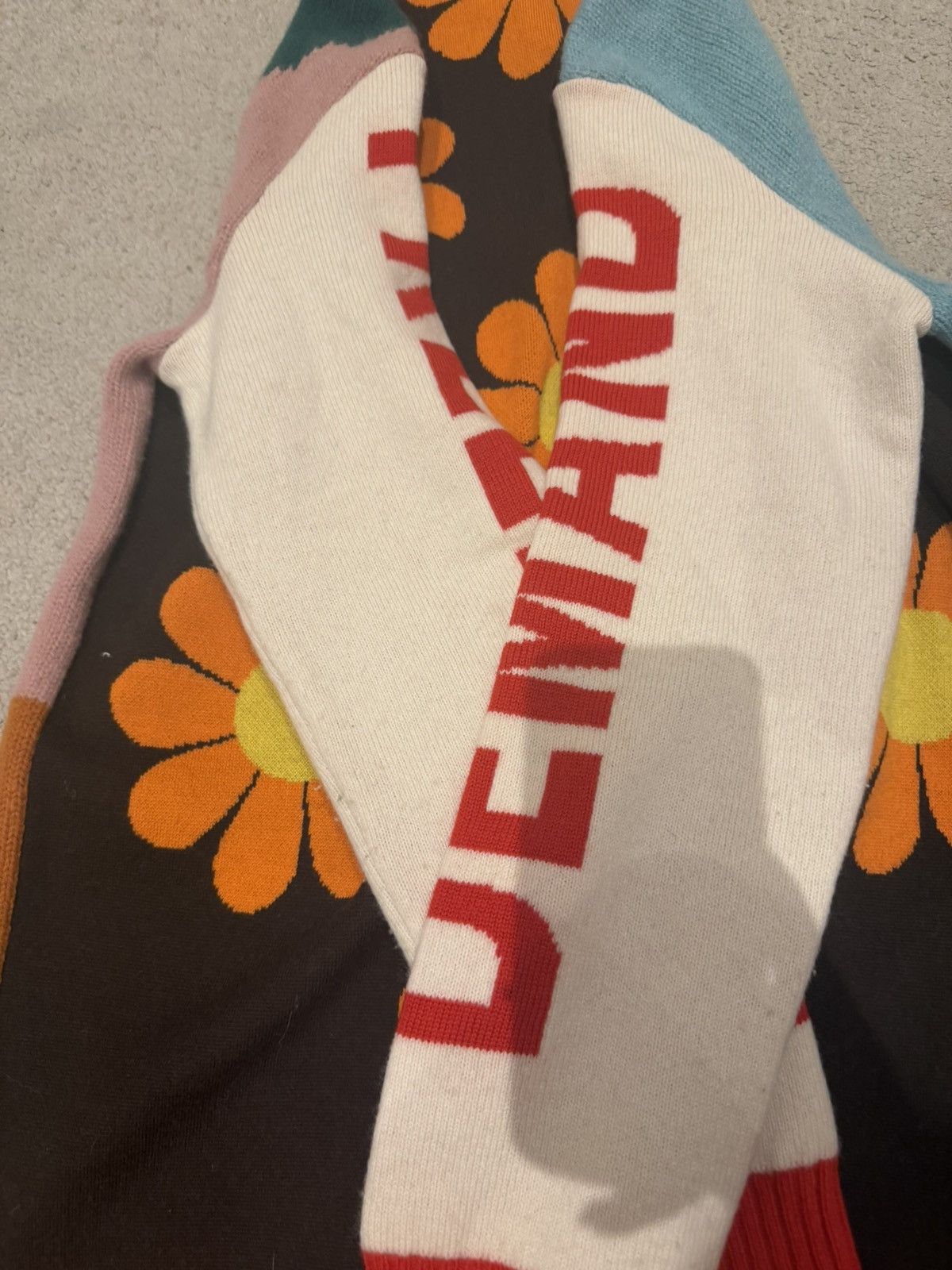 Walter Van Beirendonck Demand Freedom graphic-pattern wool jumper Size US M / EU 48-50 / 2 - 2 Thumbnail