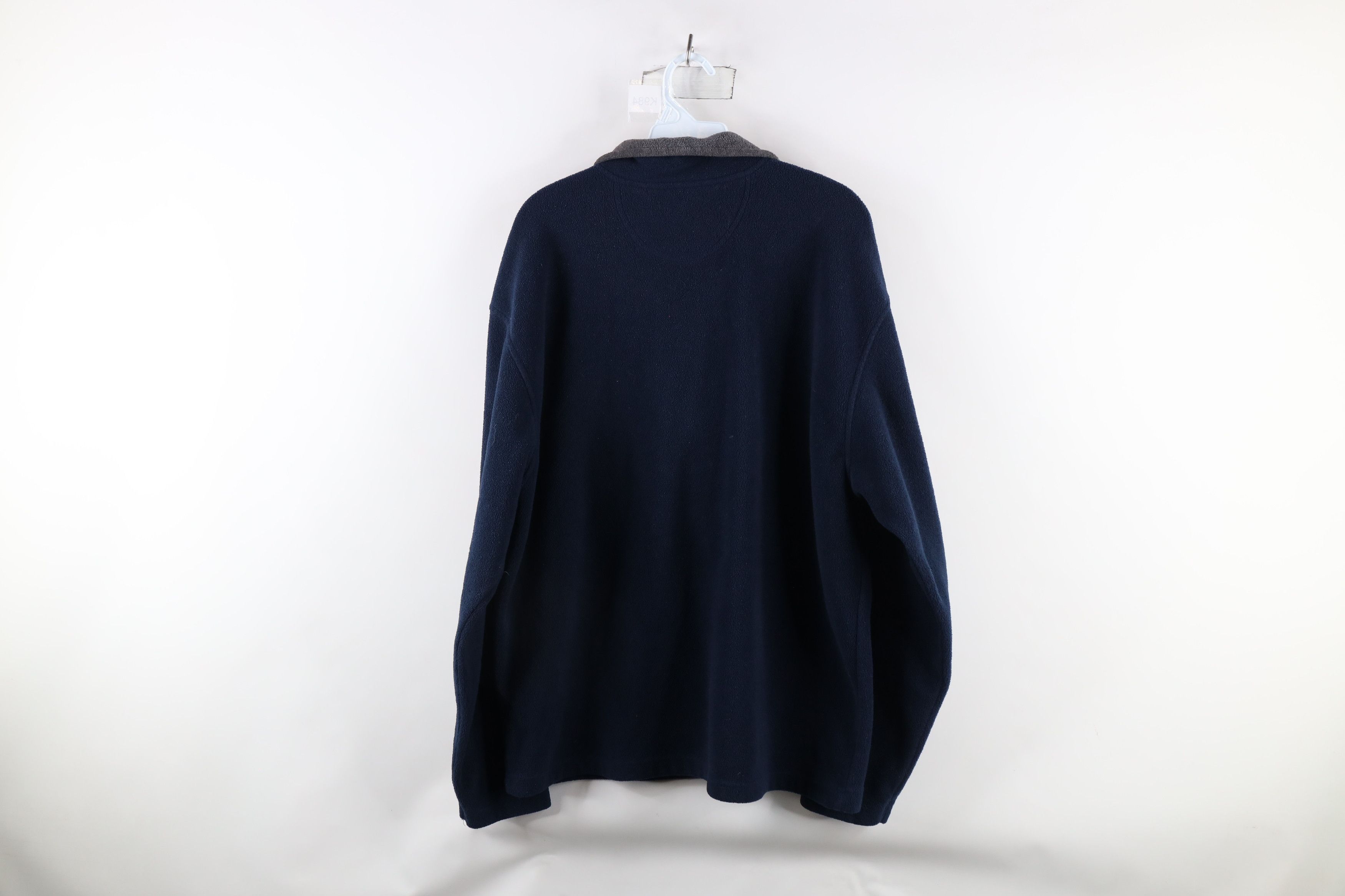 Gap × Vintage Vintage Gap Blank Half Zip Fleece Pullover Sweater Navy Blue Size US L / EU 52-54 / 3 - 7 Thumbnail