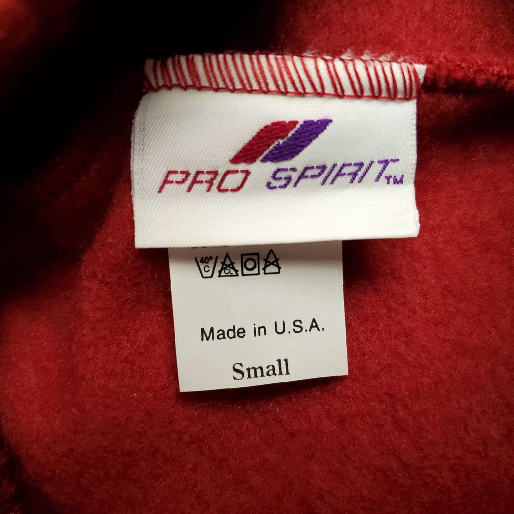 Vintage VINTAGE Pro Spirit Sweat Pants Mens S Red Cotton Blend Made in USA Y2K 90s Sweatpants Mens Red USA Cotton Blend Pro Spirit Pants S Size US 29 - 5 Thumbnail