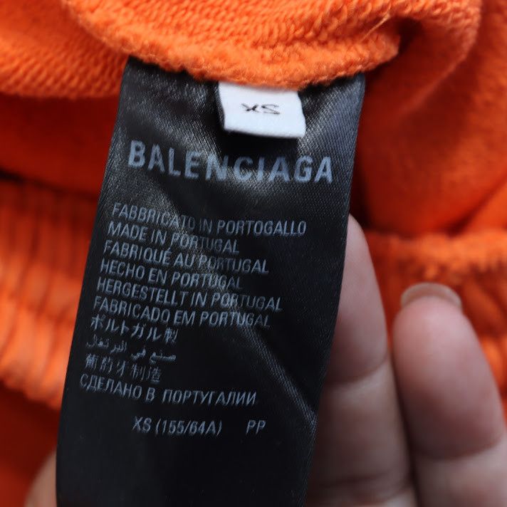 Balenciaga o1rshd1 BB Corp Sweat Short Molleton Bouclette in Orange Size US 28 / EU 44 - 6 Thumbnail