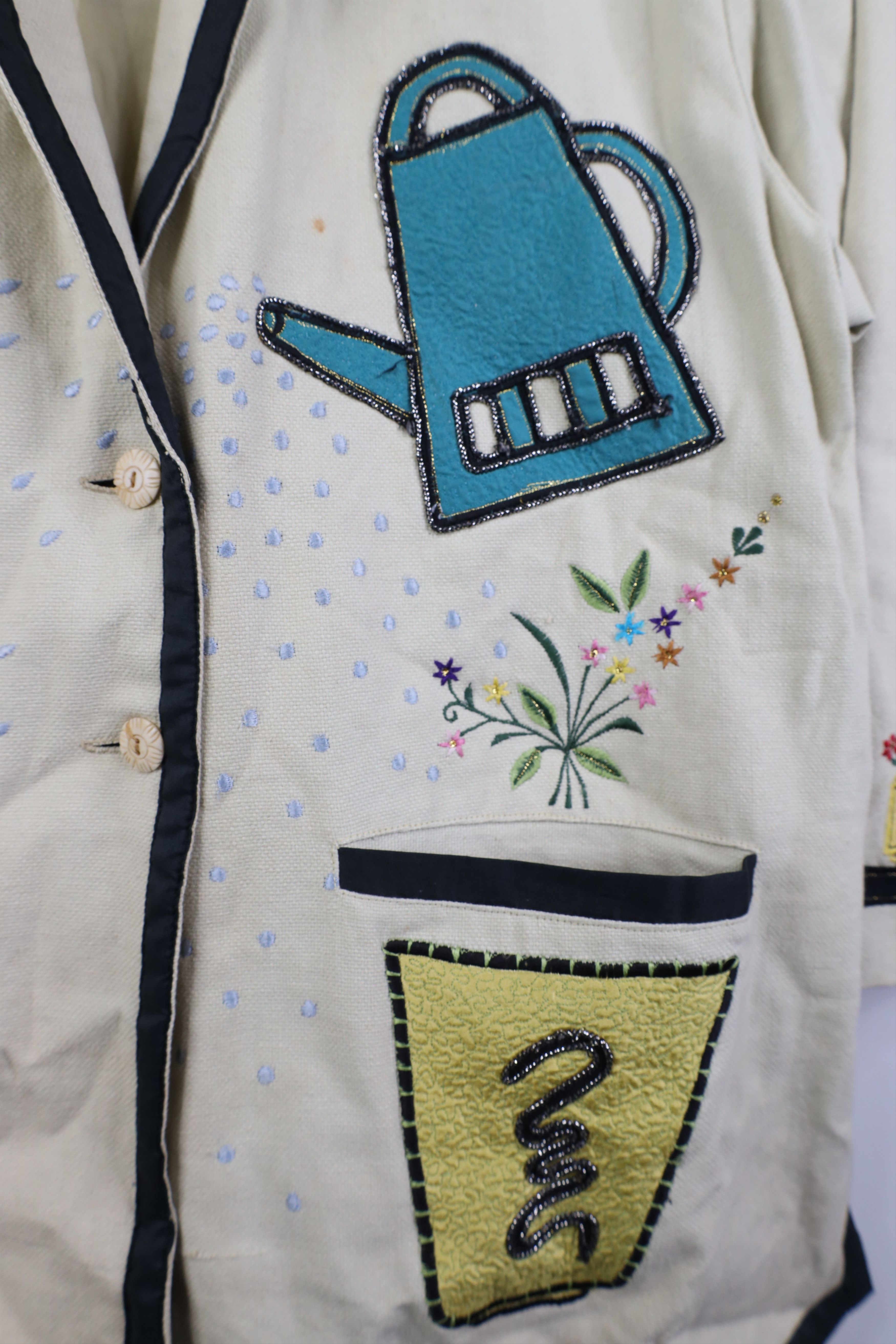 Vintage Vintage 90s Streetwear Flower Garden Suit Blazer Jacket Size XL / US 12-14 / IT 48-50 - 5 Thumbnail
