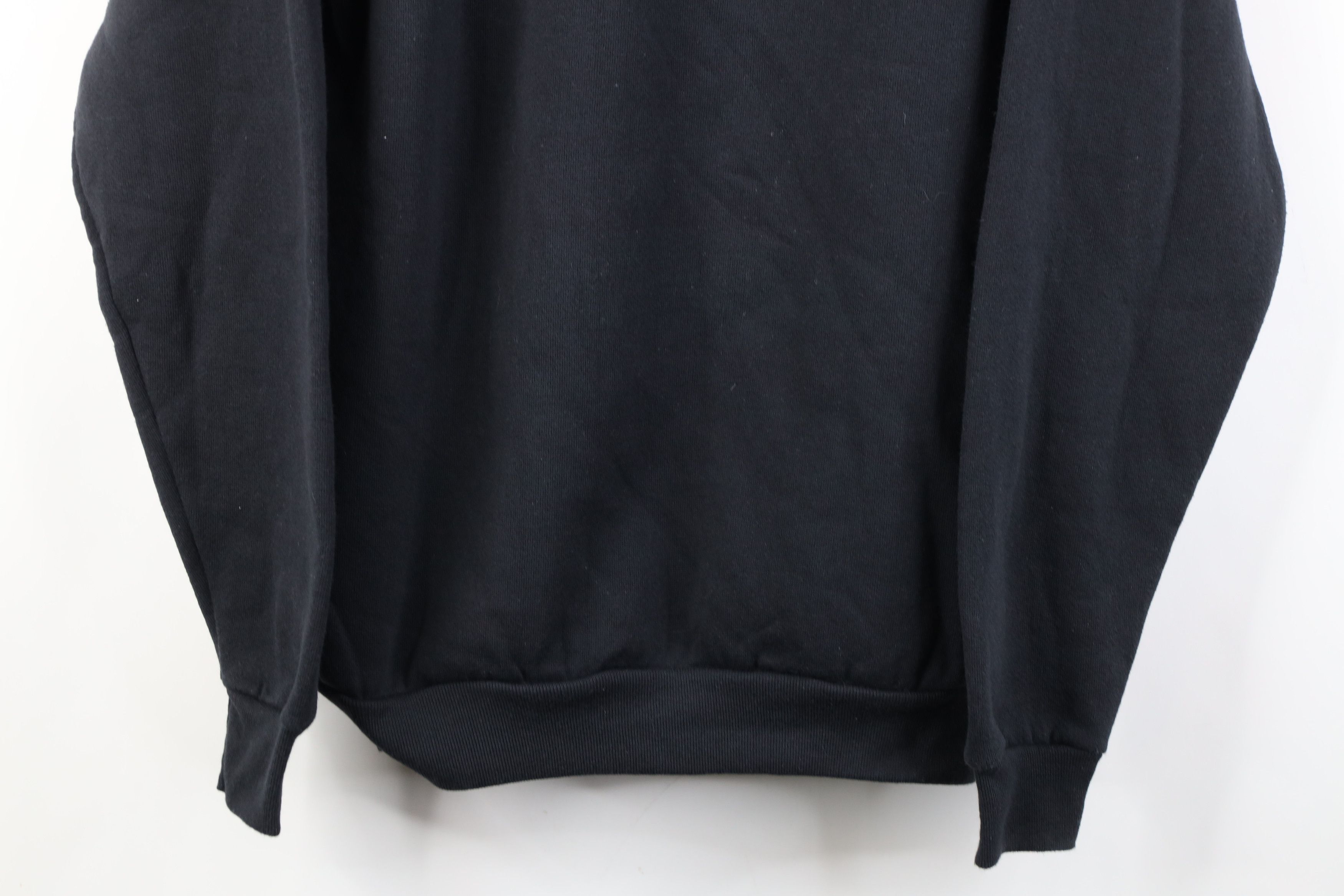 Vintage Vintage 90s Streetwear Blank Crewneck Sweatshirt Black USA Size US M / EU 48-50 / 2 - 3 Thumbnail