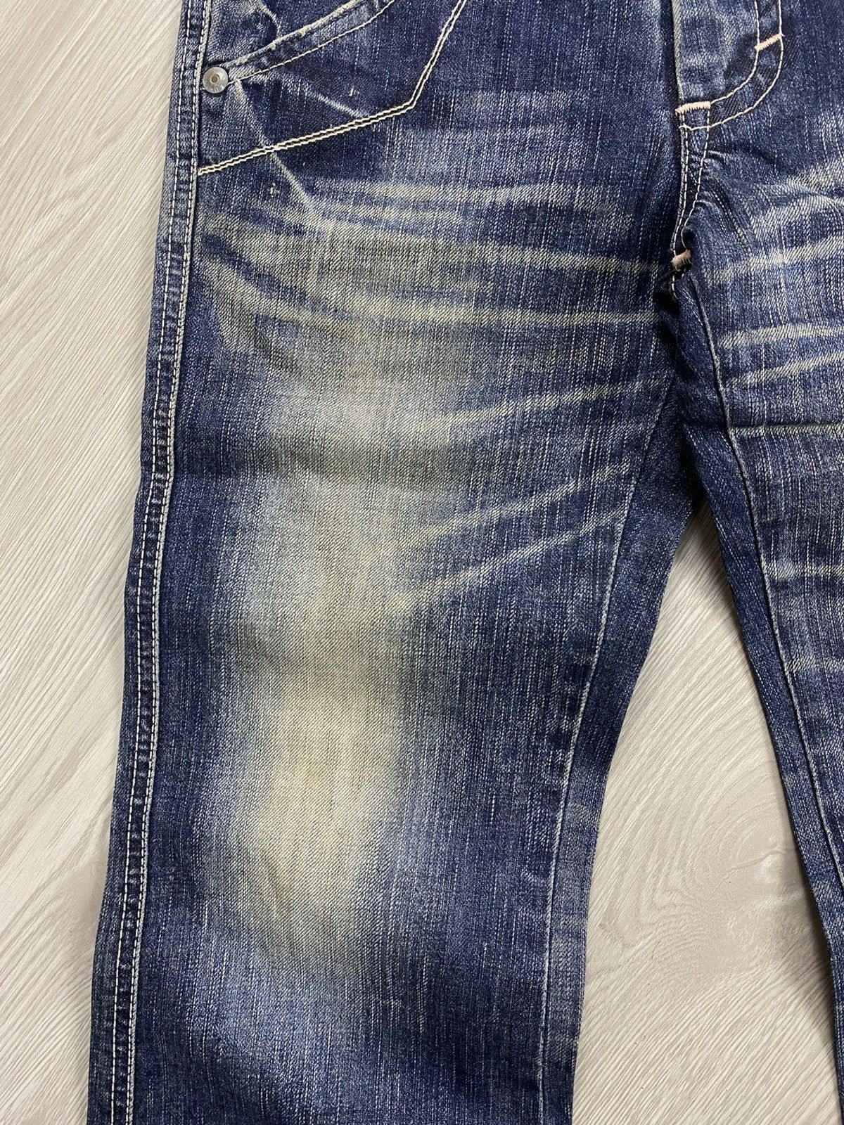 If Six Was Nine Vintage Edwin 503 Whiskered Punk Grunge Lgb Flared Jeans Size US 29 - 5 Thumbnail