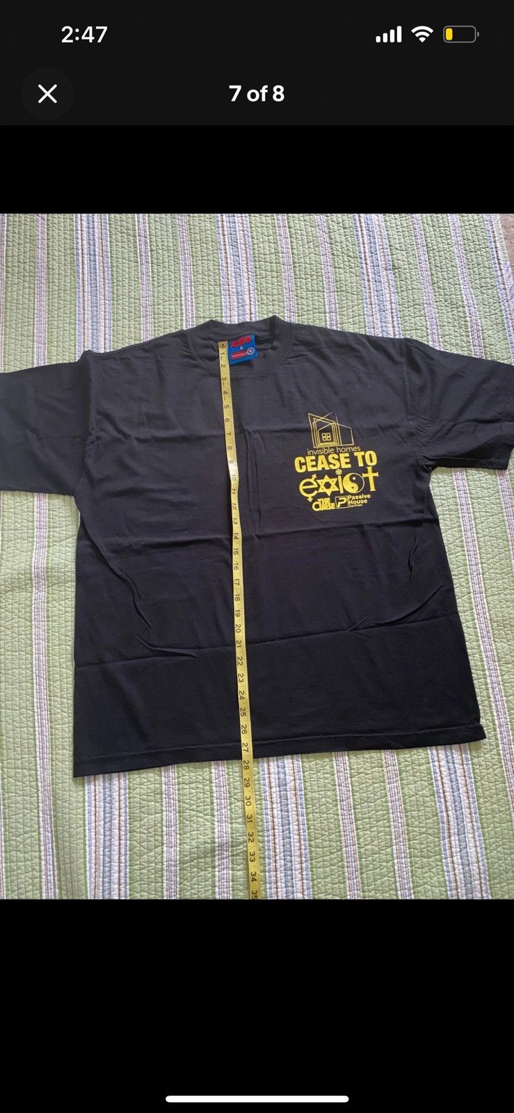 A24 × Online Ceramics The Curse A24 Online Ceramics Cease to Exist Tee shirt Large Size US L / EU 52-54 / 3 - 7 Thumbnail