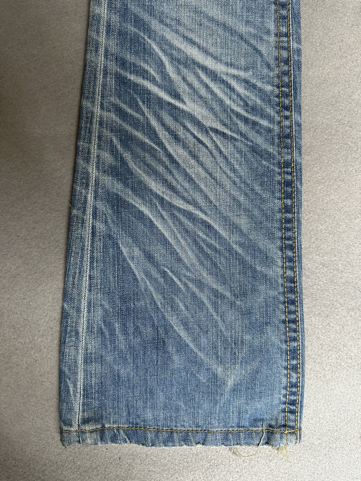 Japanese Brand FLARE Lolita Claw Marks Distressed Denim Size US 29 - 5 Thumbnail