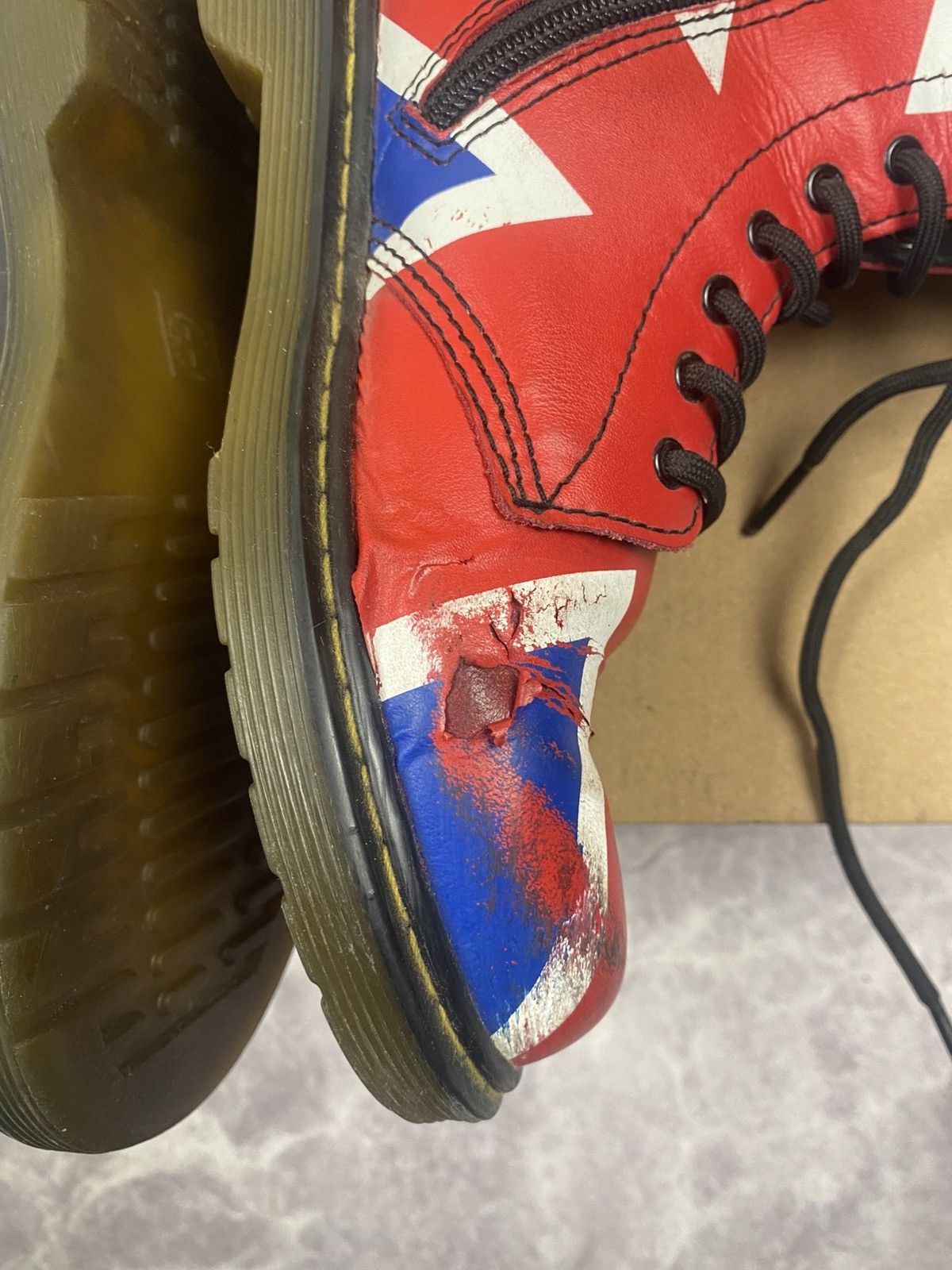 Dr. Martens Dr.Martens British Flag Rare Boots Y2K Size US 6 / IT 36 - 13 Thumbnail
