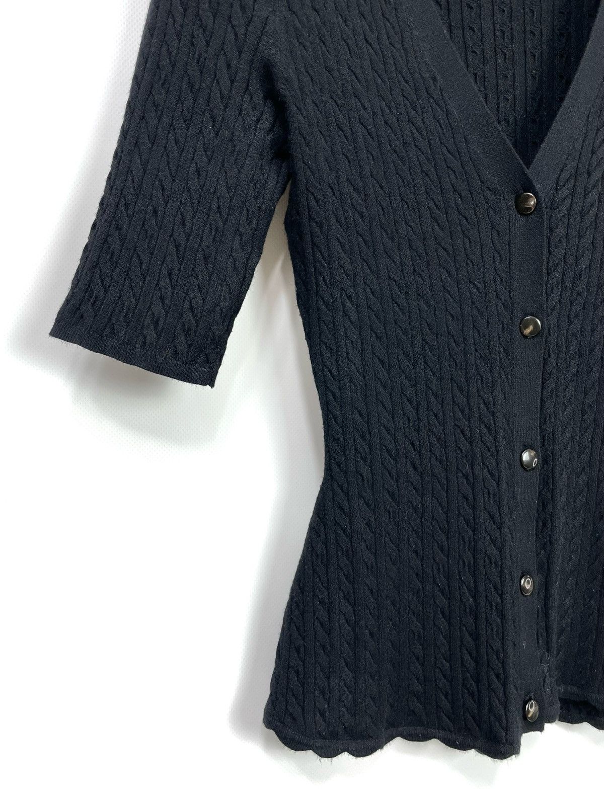 Sezane SÉZANE La Maille Cable-Knit Cardigan - Size M - Viscose Size M / US 6-8 / IT 42-44 - 5 Thumbnail
