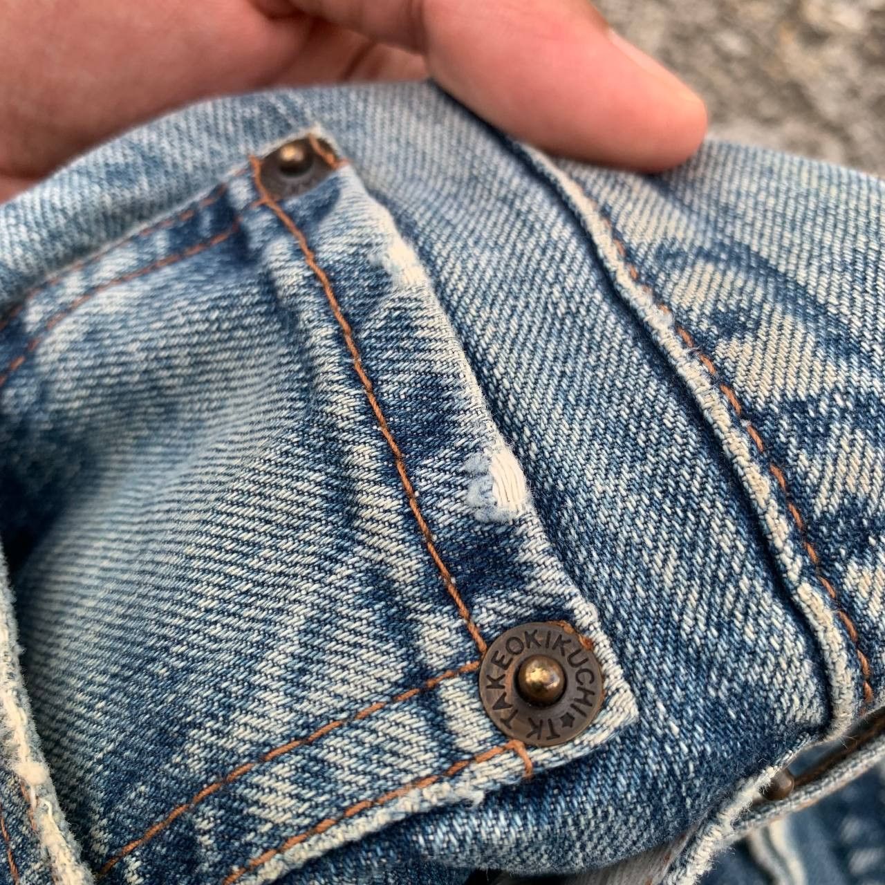 Takeo Kikuchi Takeo Kikuchi Jeans Light Blue Wash Denim Japanese Brand Size US 31 - 11 Thumbnail