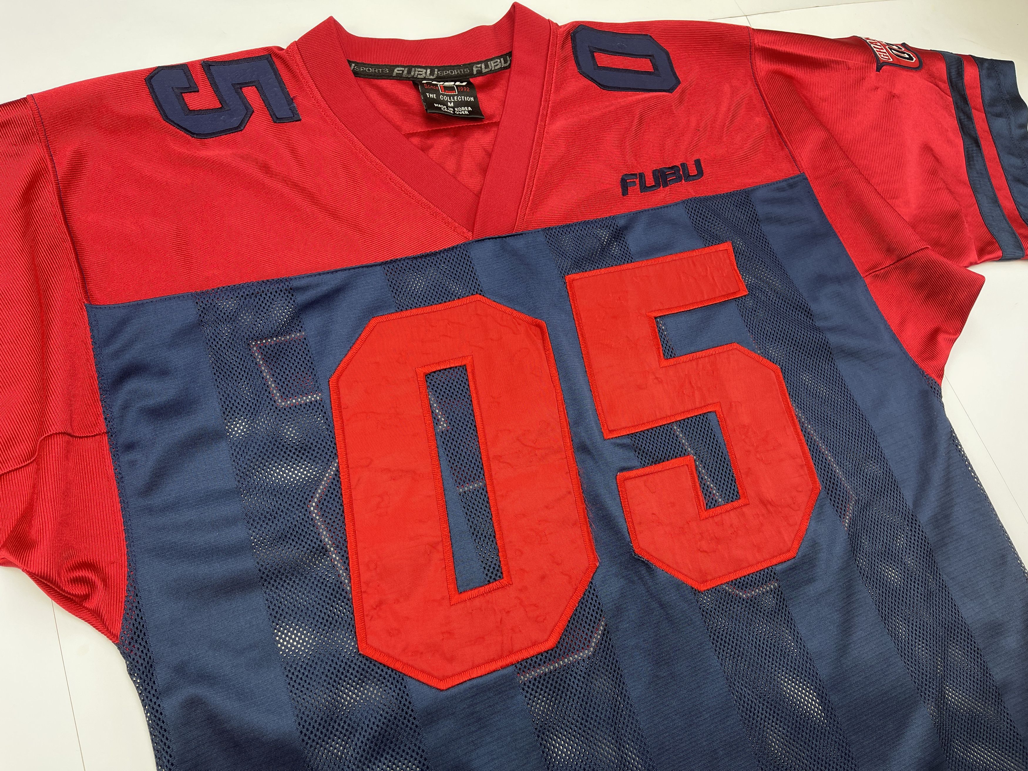 Fubu FUBU jersey, red, Fubu 05, vintage hip hop t-shirt, 90s M Size US M / EU 48-50 / 2 - 6 Thumbnail
