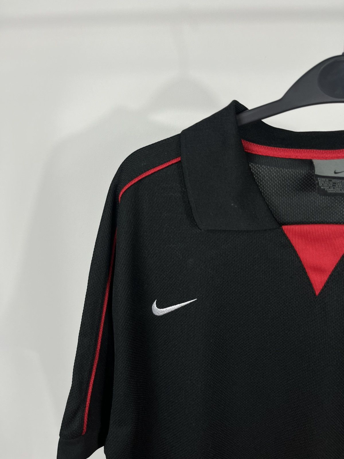 Nike Vintage Nike Manchester United Black Polo Jersey Size M Size US M / EU 48-50 / 2 - 3 Thumbnail
