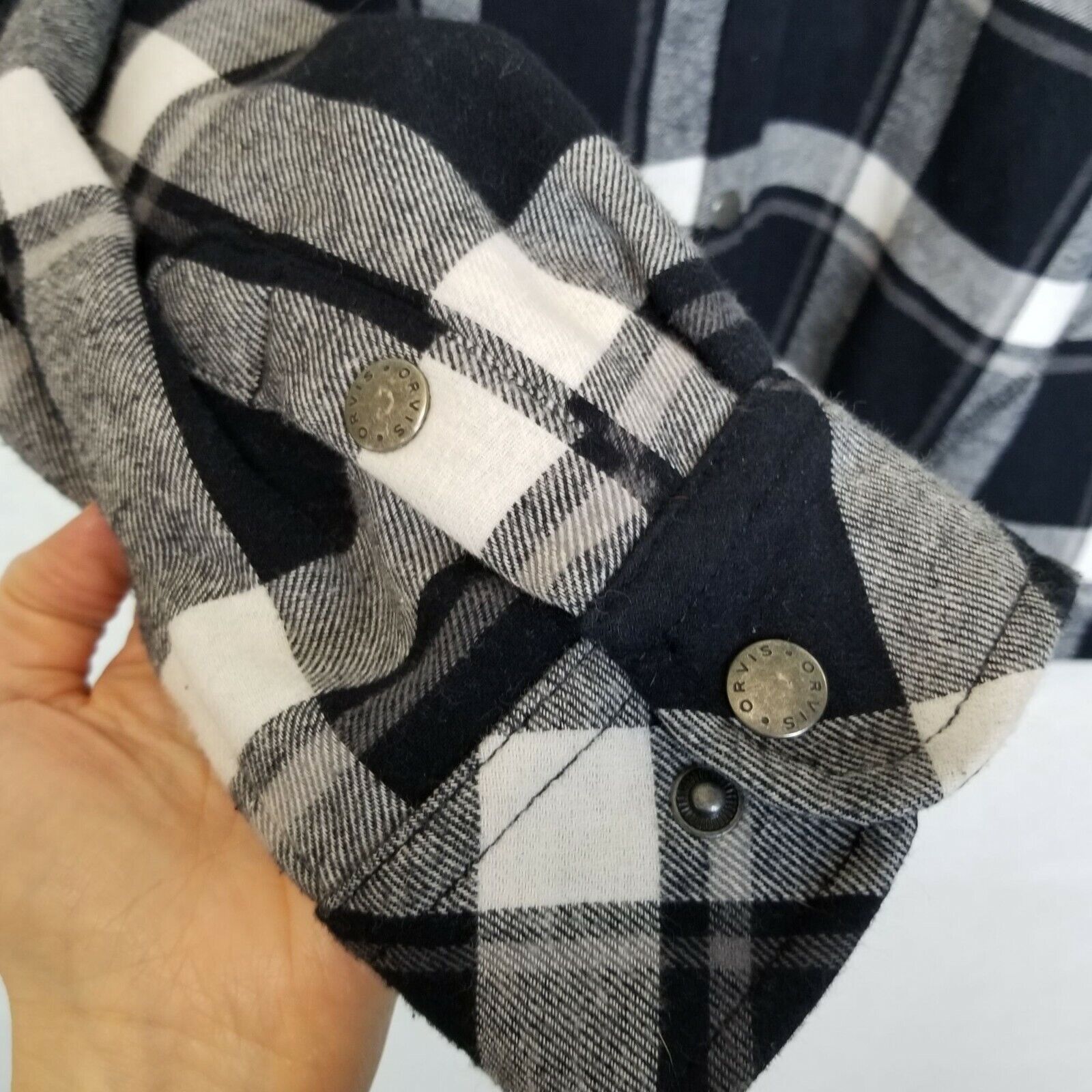 Orvis Orvis Womens Shacket Flannel Plaid Size L Gorpcore Utility Size L / US 10 / IT 46 - 4 Thumbnail