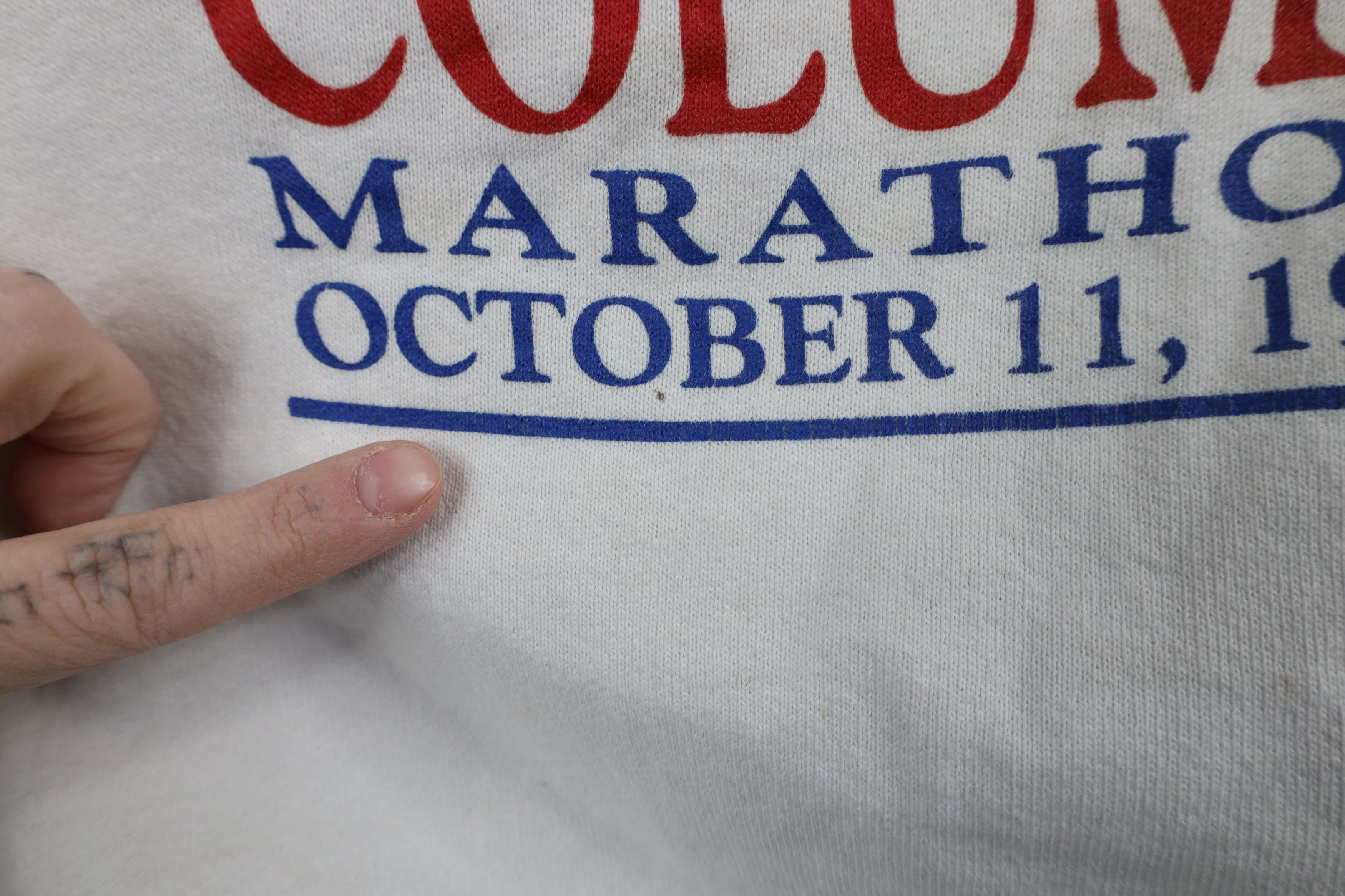 Vintage Vintage 90s 1992 Columbus Marathon Crewneck Sweatshirt USA Size US M / EU 48-50 / 2 - 7 Thumbnail