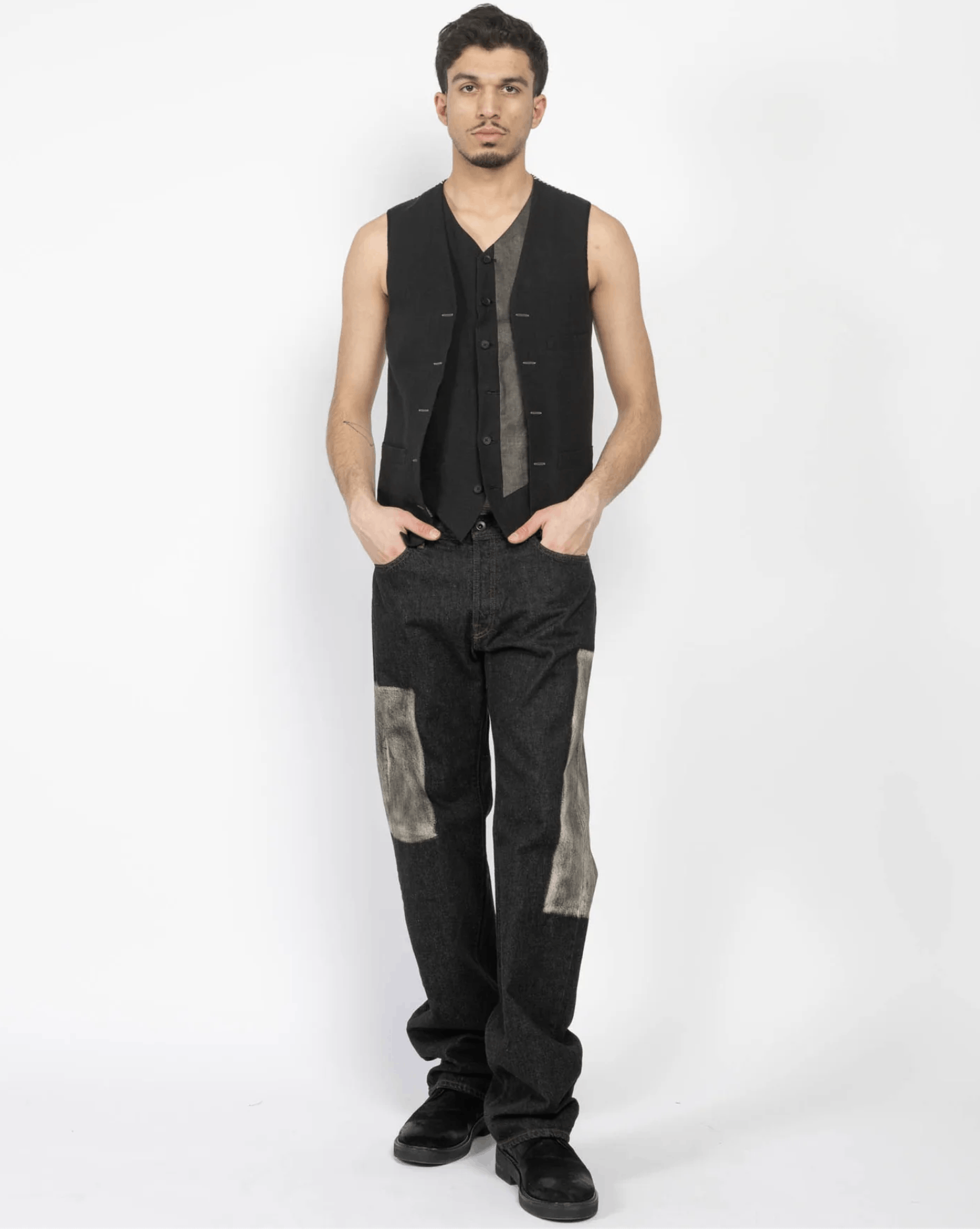 Yohji Yamamoto Yohji Yamamoto Pour Homme - Double Layered Switching Vest Size US L / EU 52-54 / 3 - 15 Thumbnail