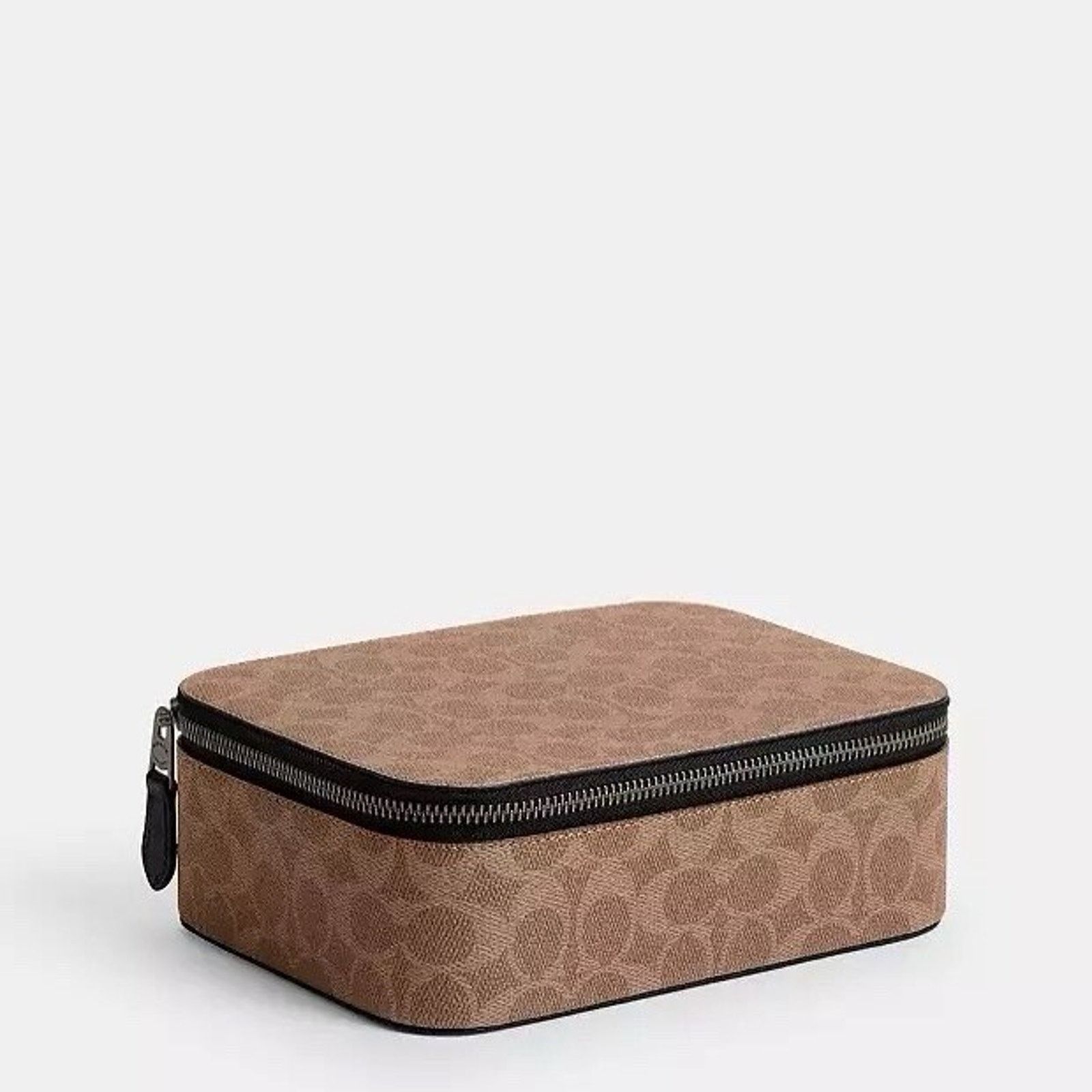 Coach NWT Coach Organizer Zip Case Signature Khaki/Black cy392 Size ONE SIZE - 3 Thumbnail