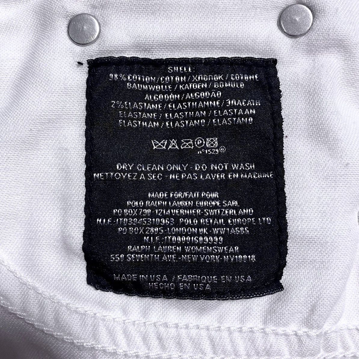 Ralph Lauren Black Label Womens Ralph Lauren 380 Black Label White Flared Jeans Denim Size 27" / US 4 / IT 40 - 12 Thumbnail