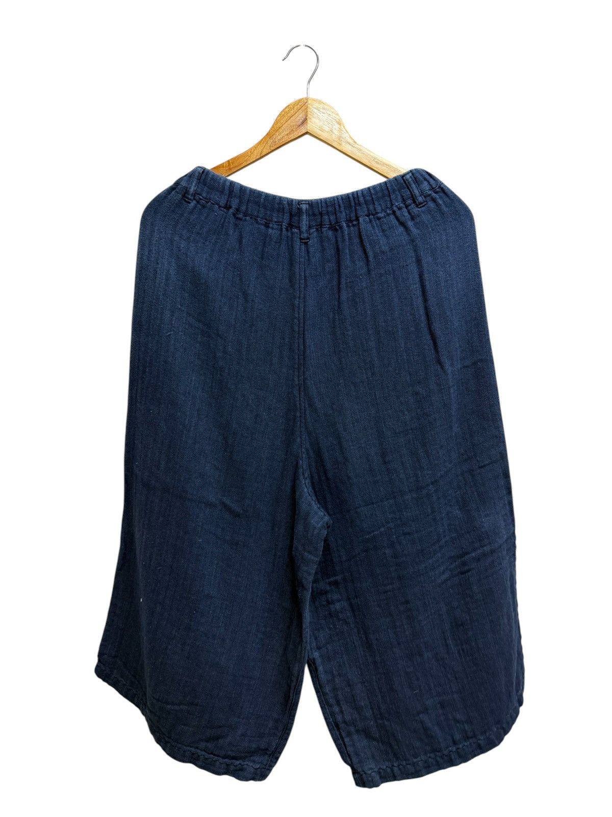 Issey Miyake × Japanese Brand × Vintage Vintage Plantation Issey Miyake Linen Flare Palazo Pants Size 28" / US 6 / IT 42 - 2 Thumbnail