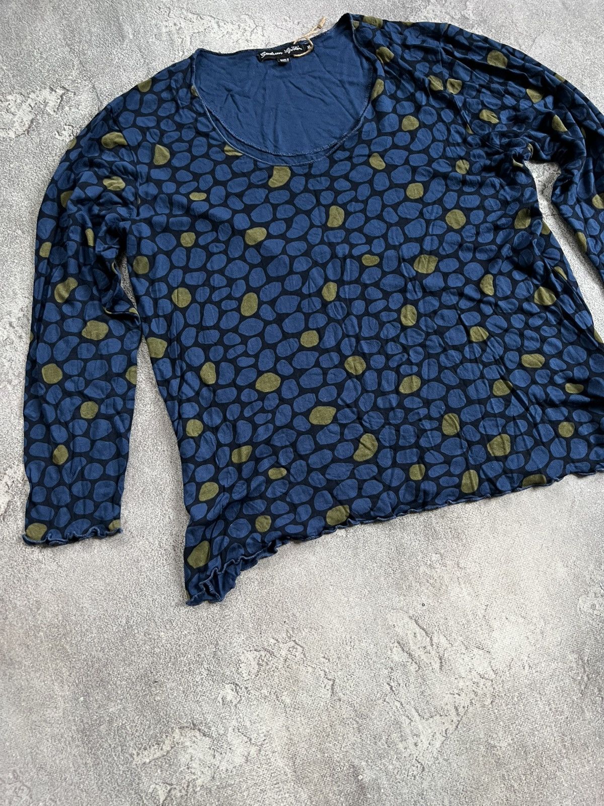 Gudrun Sjoden Gudrun Sjoden Print Blouse Long Sleeve Top Shirt XL Sjöden Size XL / US 12-14 / IT 48-50 - 5 Thumbnail