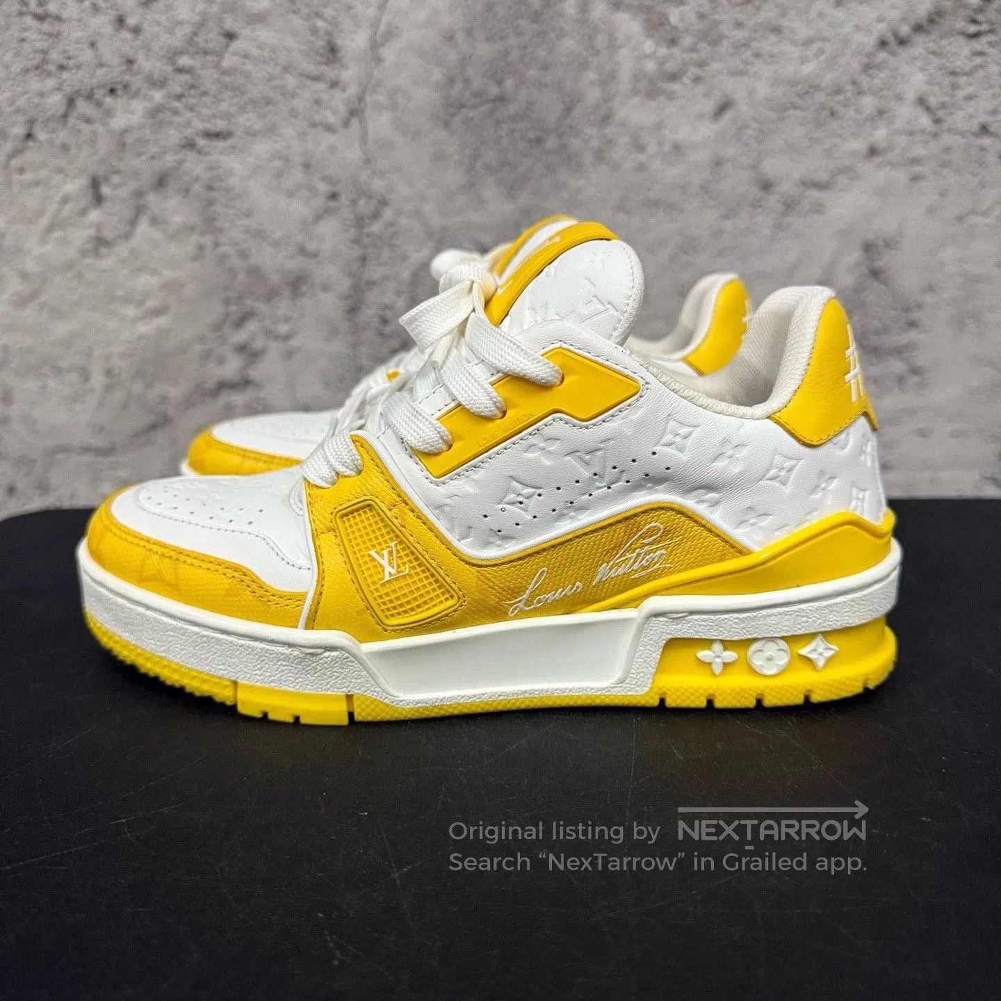 Louis Vuitton Louis Vuitton Monogram Trainer White Yellow. Size US 4.5 / IT 34.5 - 2 Thumbnail
