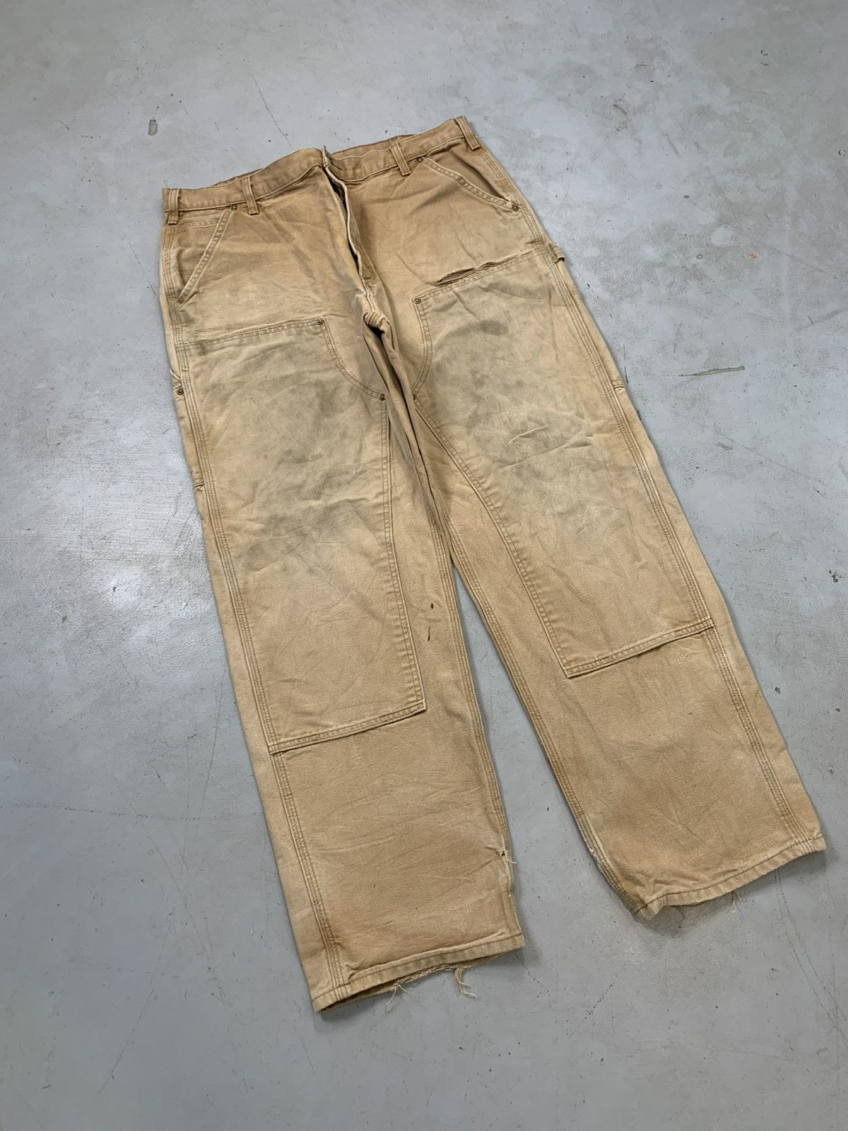 Carhartt Rare sunfade vintage carhartt double knee Size US 38 / EU 54 - 1 Thumbnail