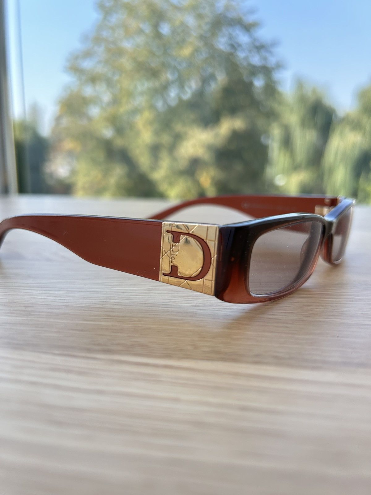 Dior × Vintage Christian Dior '00s Flat Glasses Size ONE SIZE - 2 Thumbnail