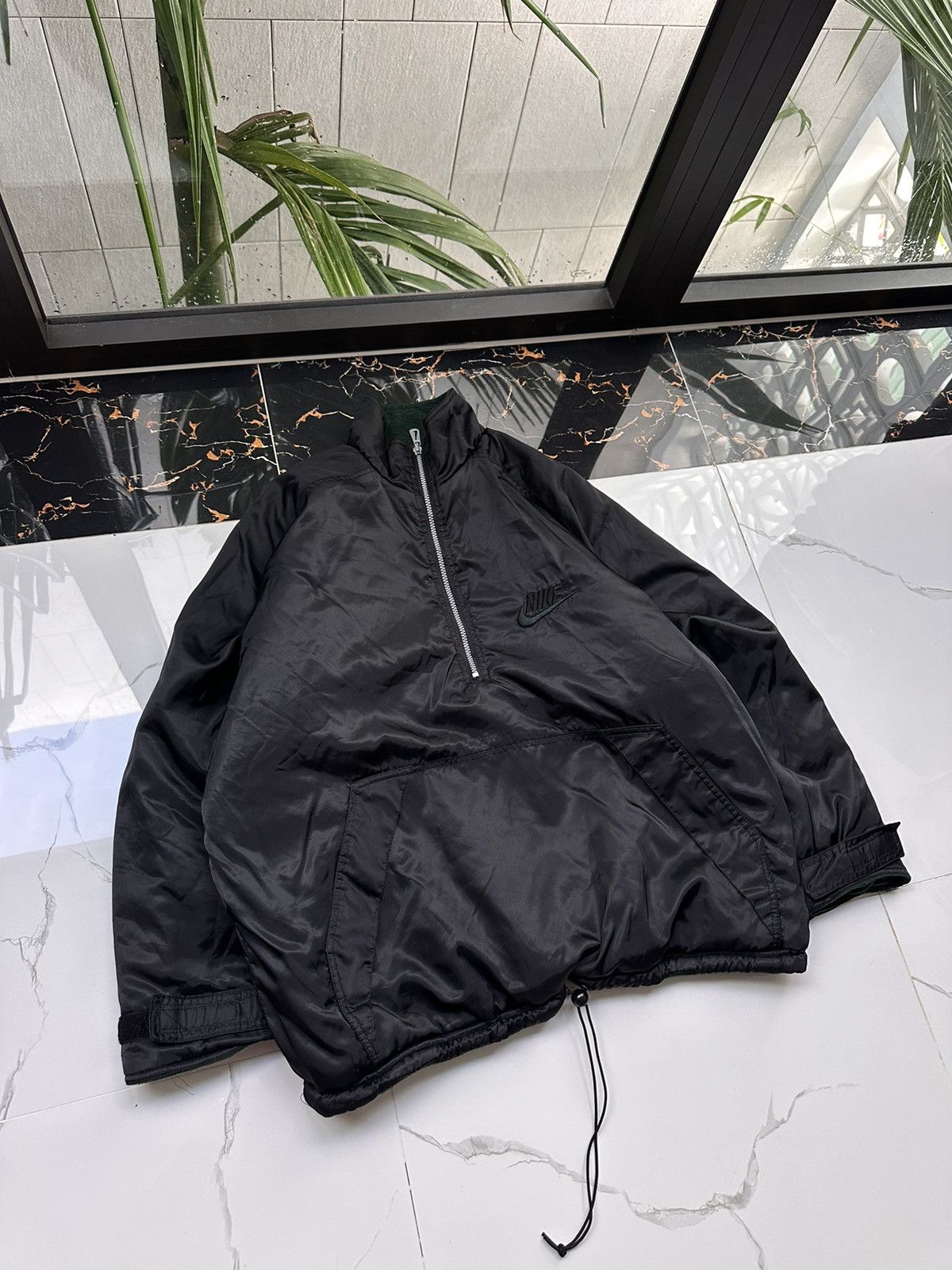 Nike × Vintage RARE! NIKE VINTAGE REVERSIBLE BIG SWOOSH TEDDY SHERPA JACKET Size US XL / EU 56 / 4 - 3 Thumbnail