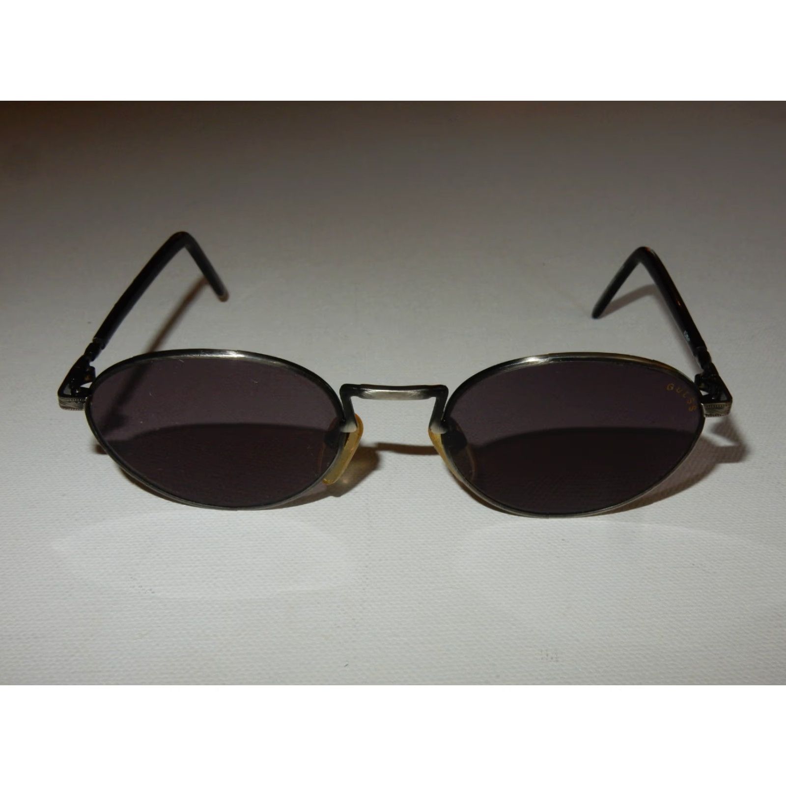 Guess VINTAGE GUESS Black Shield Sunglasses Men Size ONE SIZE - 2 Thumbnail