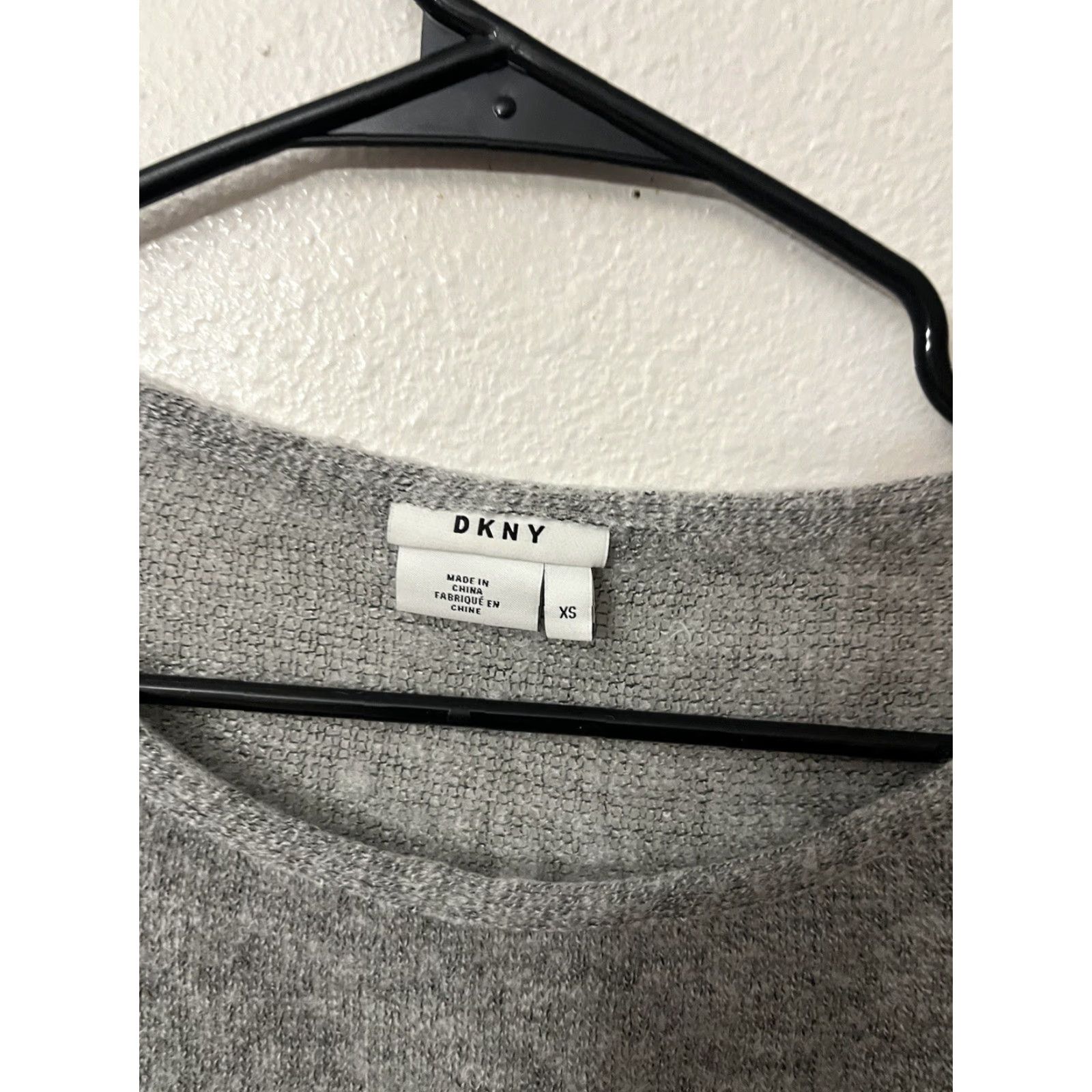 DKNY DKNY Jeans Light Gray Pullover Sweater Sheer Hem XS Womens Wool Acrylic Polyester Metal Size XS / US 0-2 / IT 36-38 - 2 Thumbnail