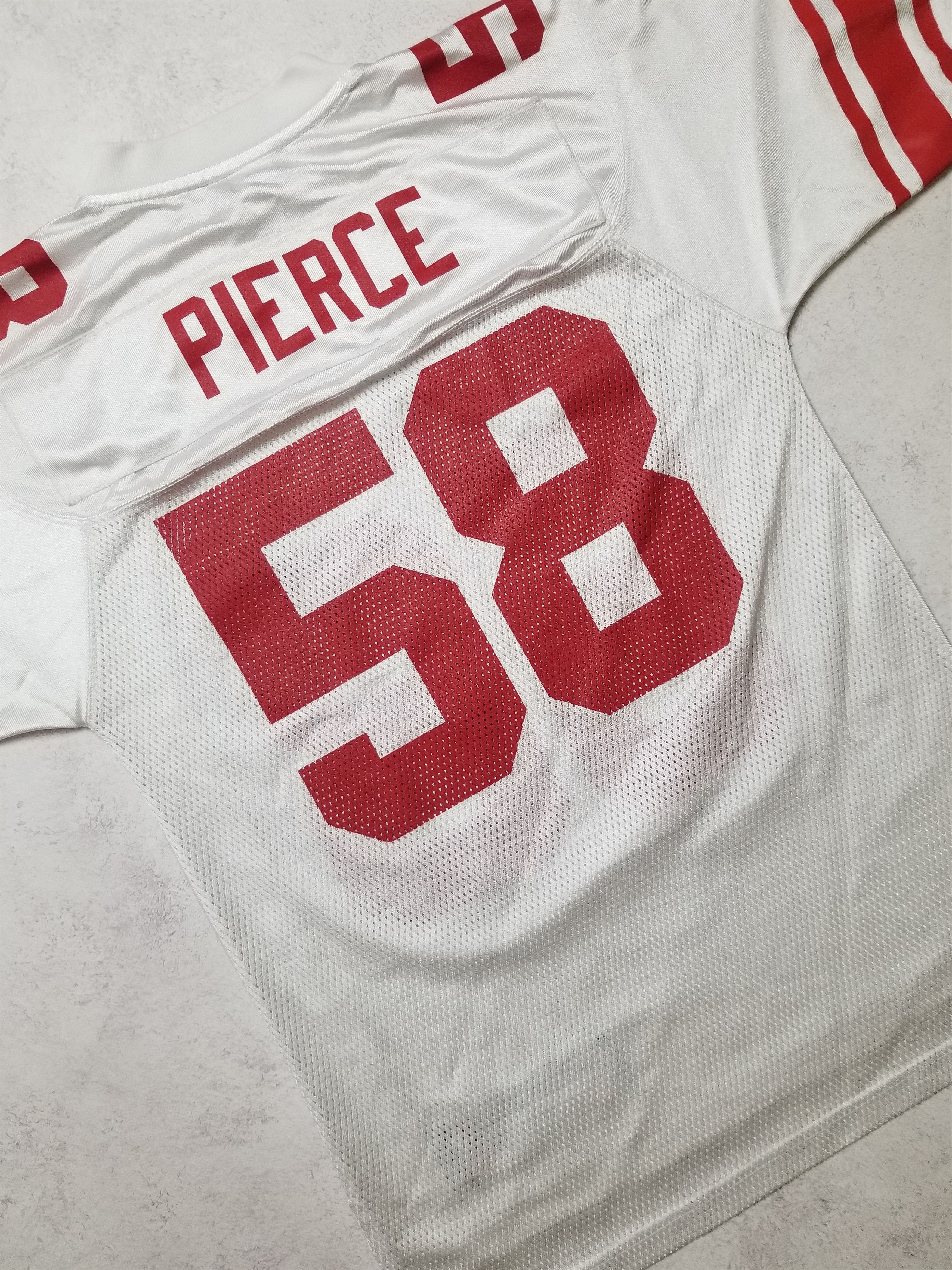 Reebok VTG REEBOK NFL EQUIPMENT NEW YORK GIANTS PIERCE #58 JERSEY Size US S / EU 44-46 / 1 - 5 Thumbnail